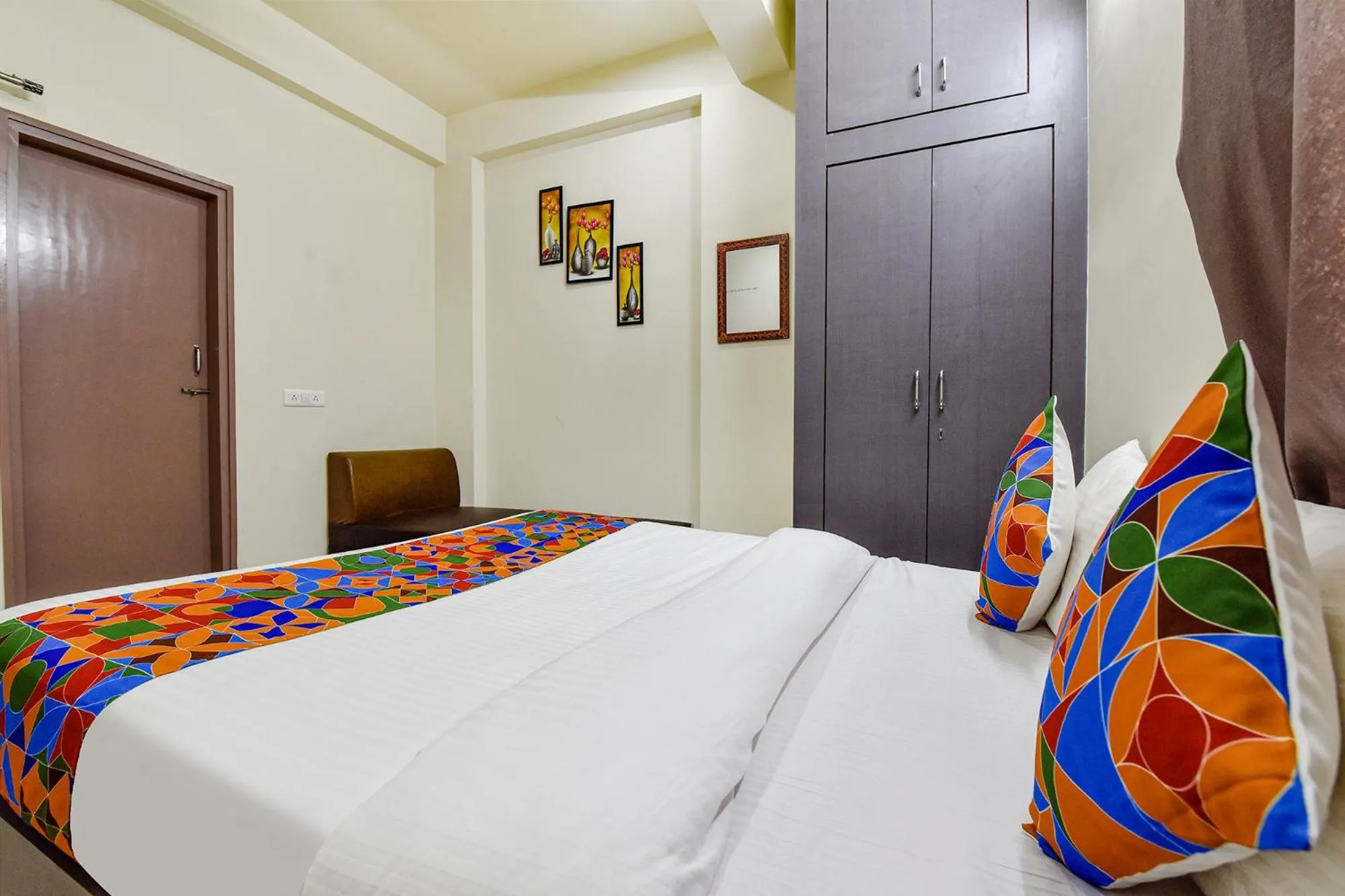 Bed in FabHotel Moon Light Palace