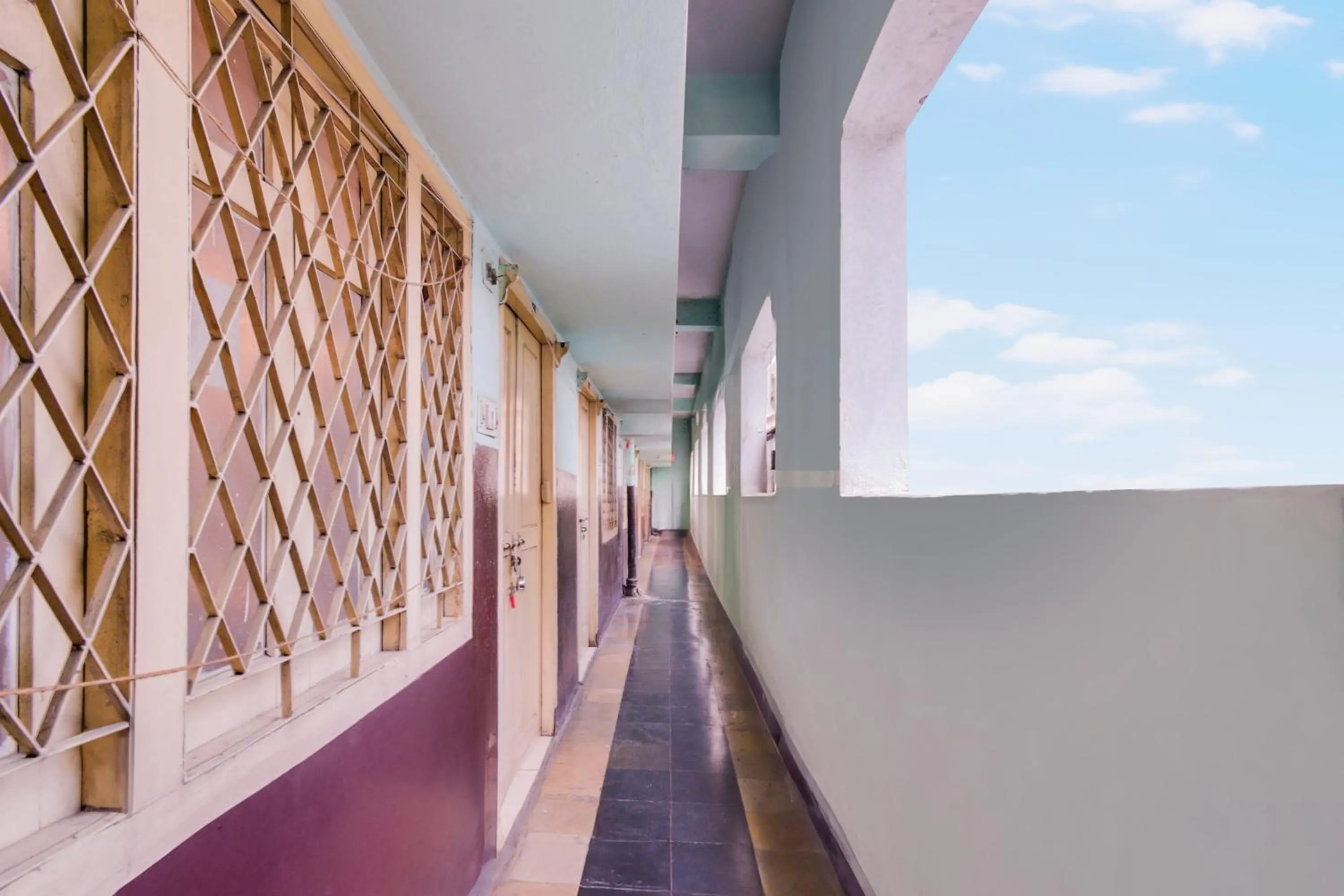 Lobby or reception in Hotel O New Sri Sai Amaravati Lodge