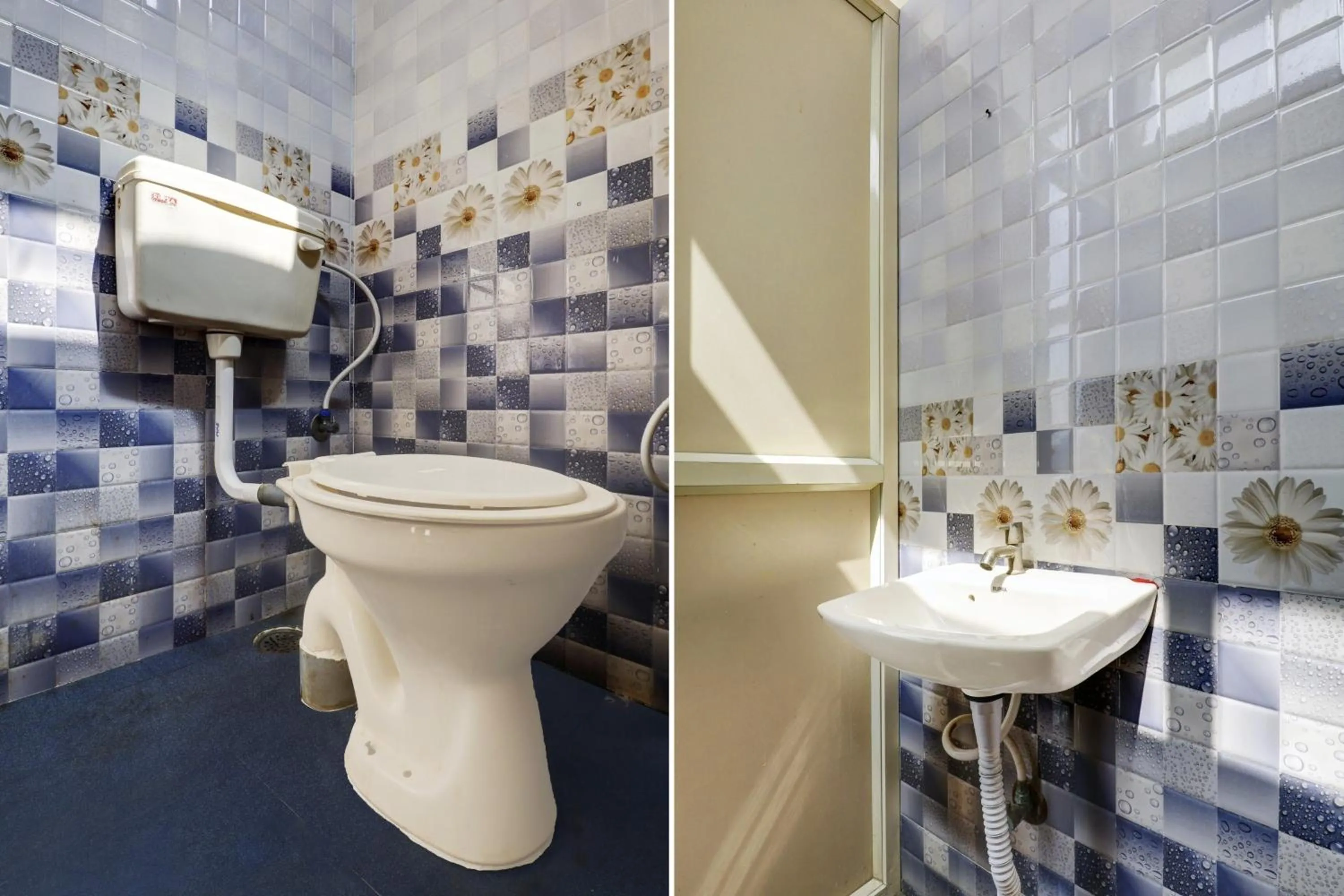 Bathroom in Hotel O S.L.V Boarding & Lodging