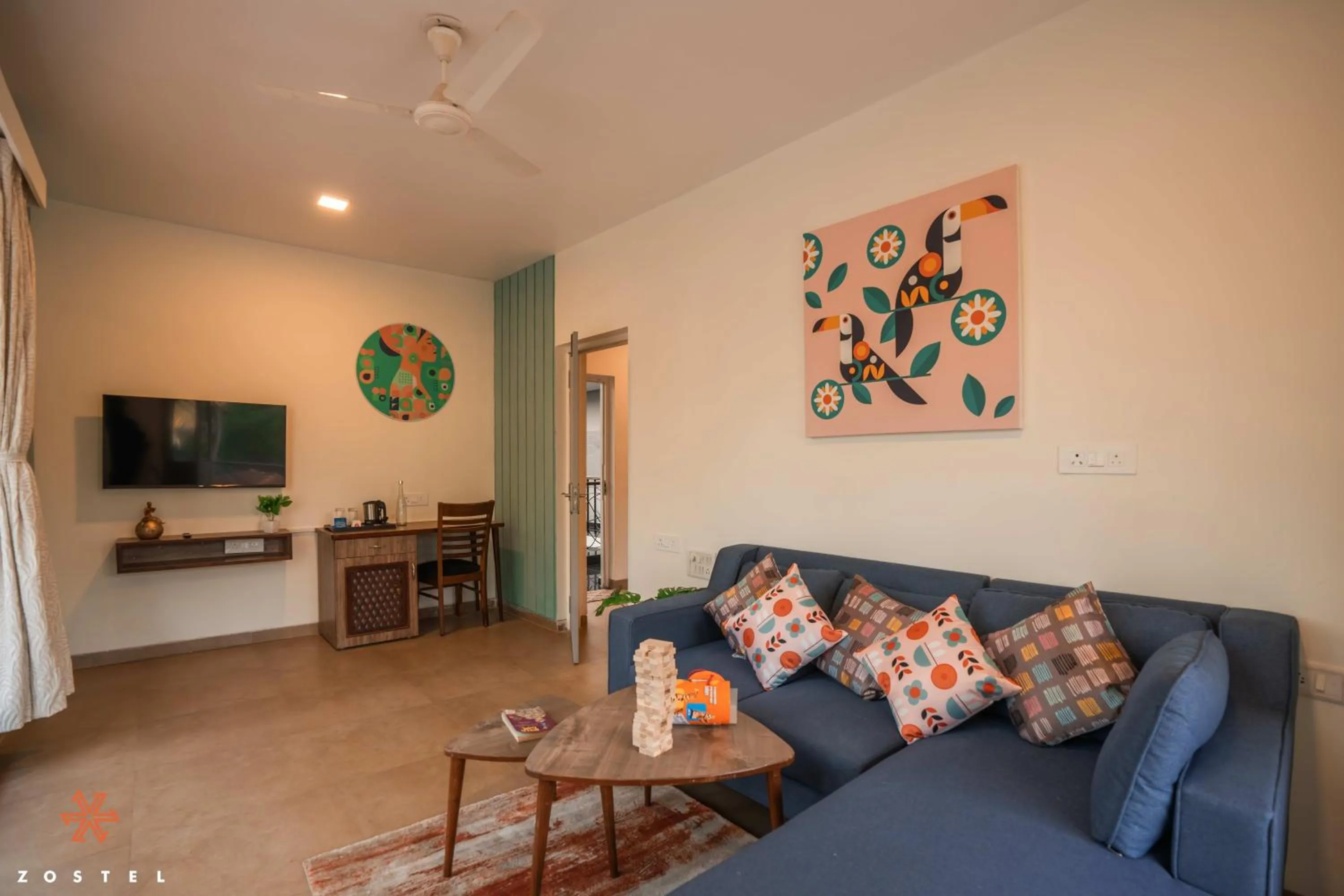 TV and multimedia in Zostel Goa, Anjuna