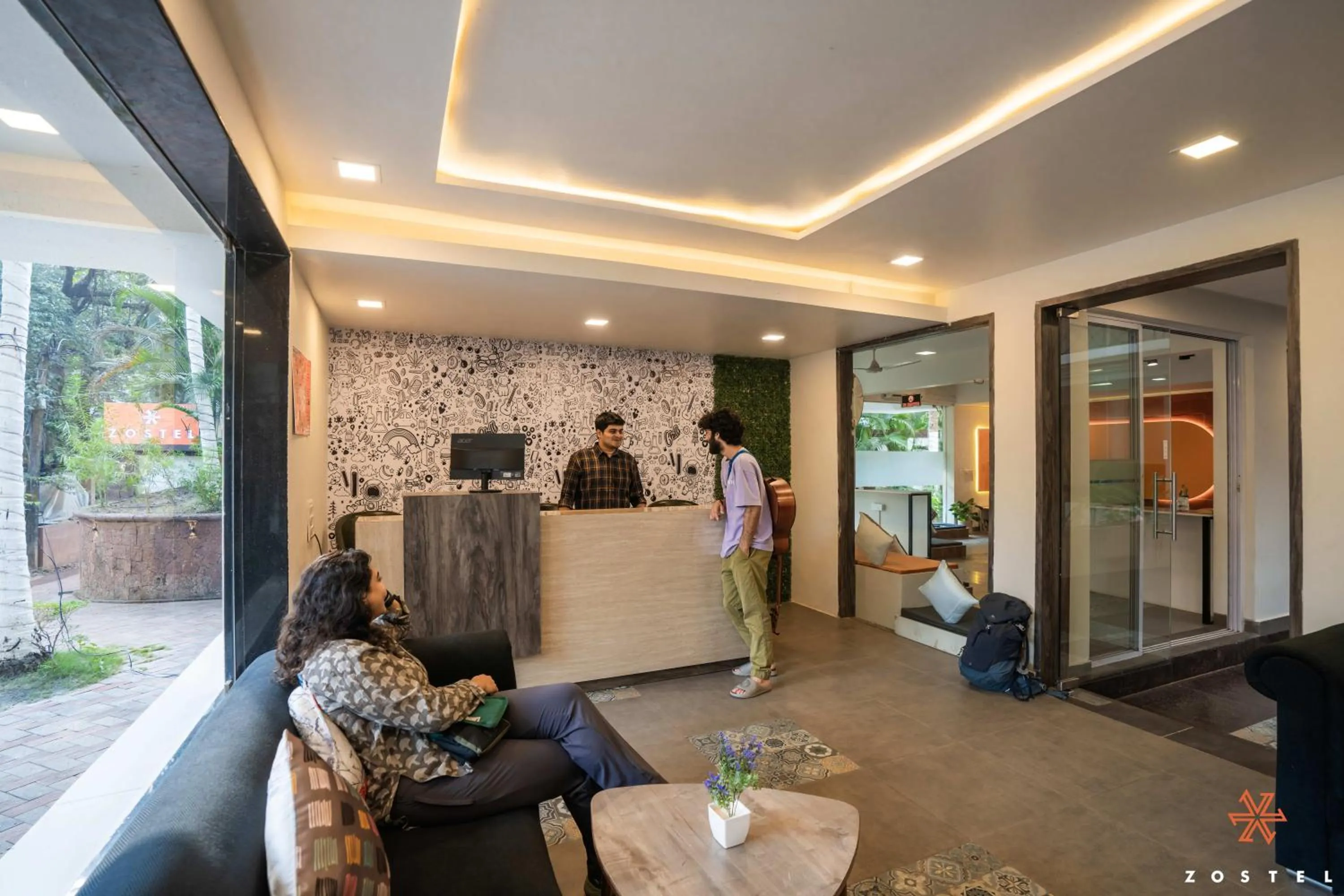 Lobby or reception in Zostel Goa, Anjuna