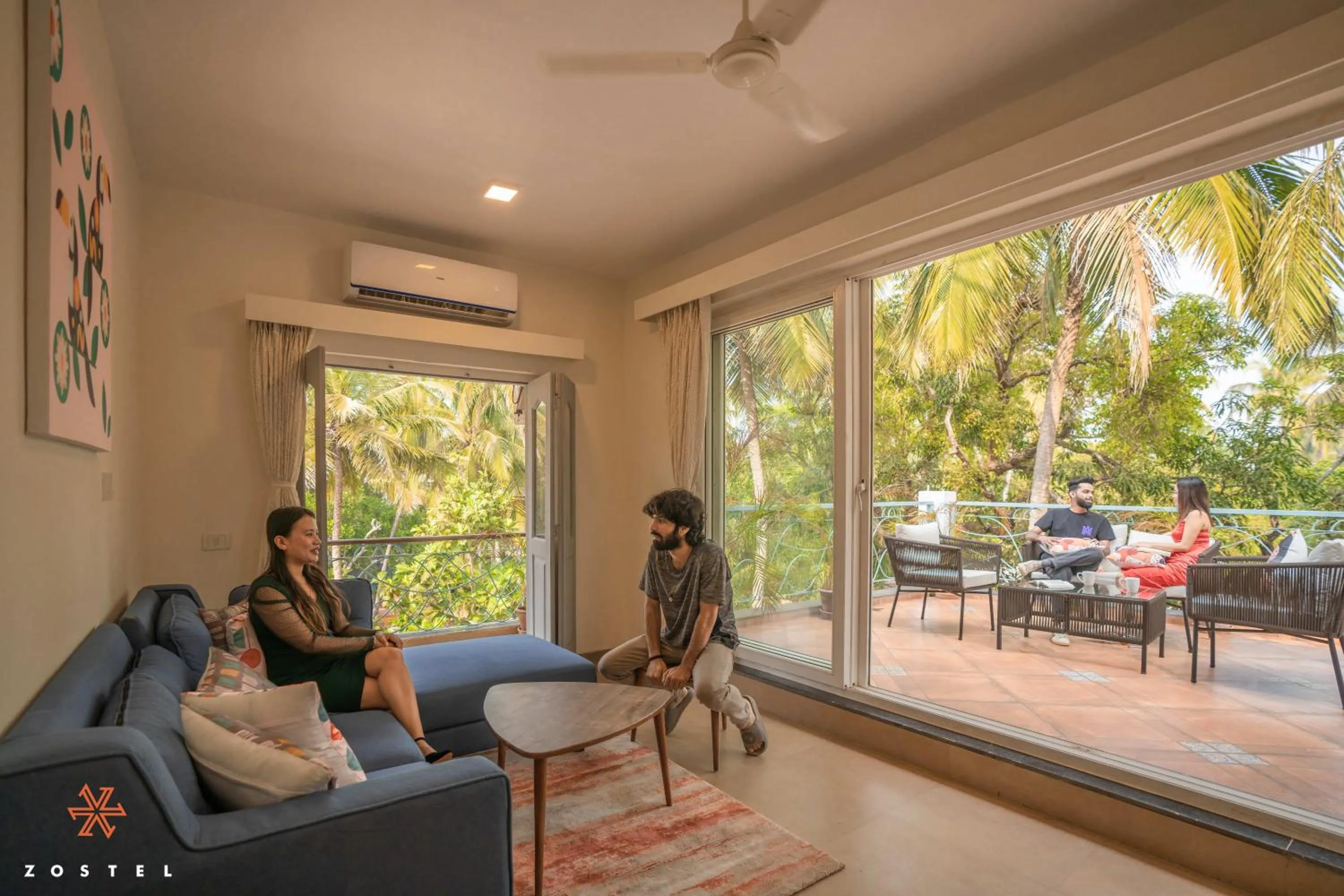 Balcony/Terrace in Zostel Goa, Anjuna