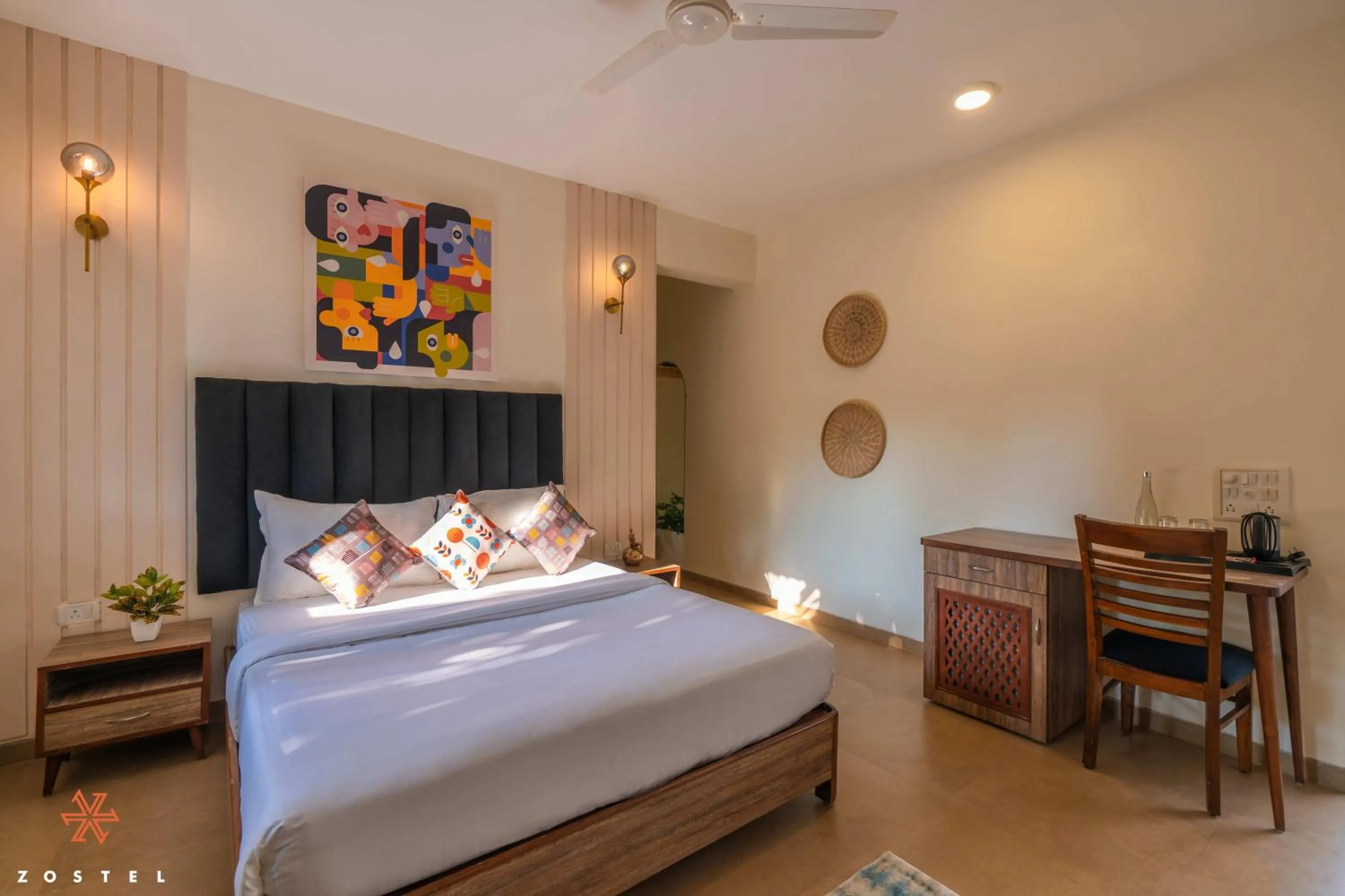 Bed in Zostel Goa, Anjuna