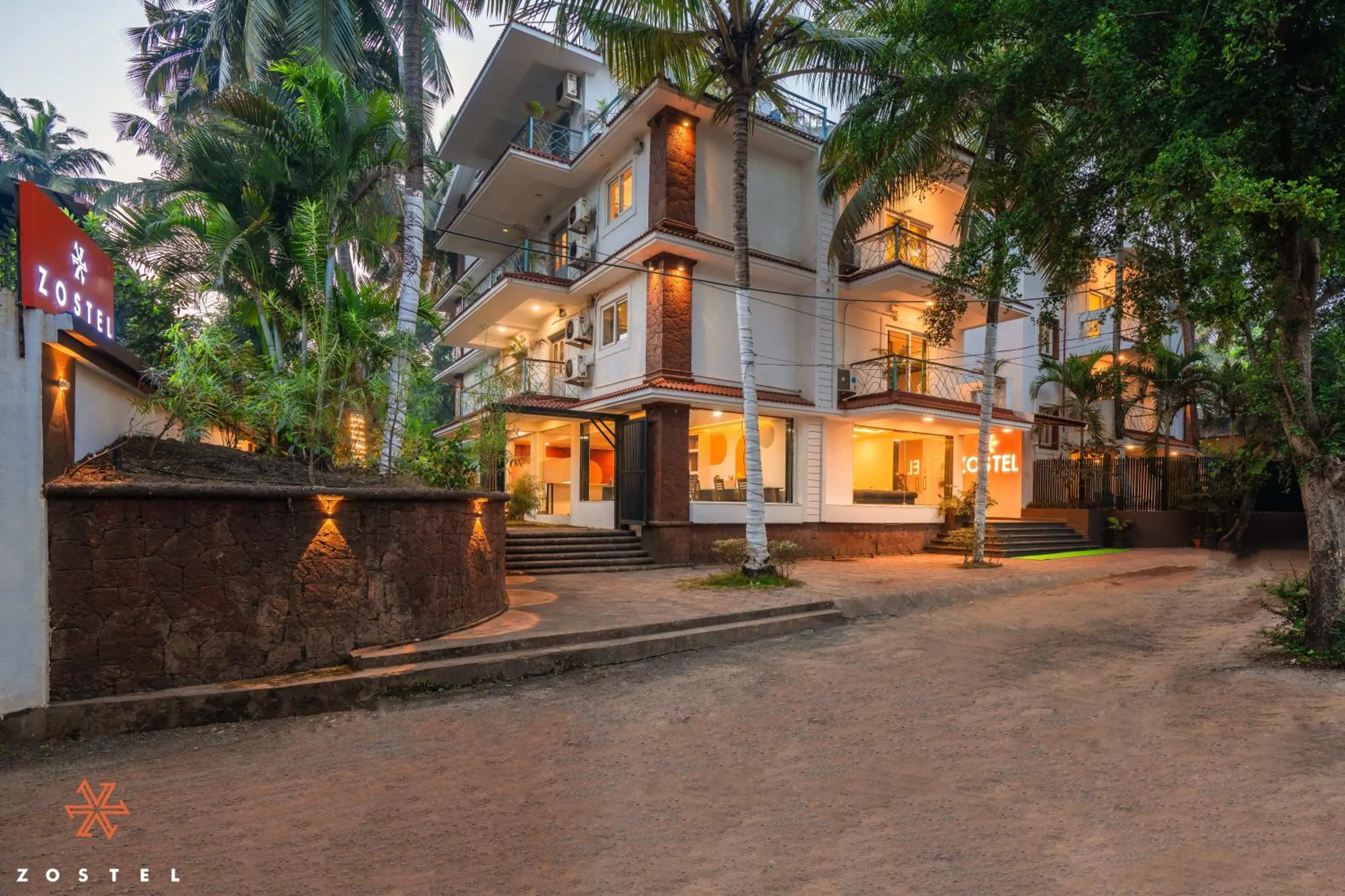 Property building in Zostel Goa, Anjuna