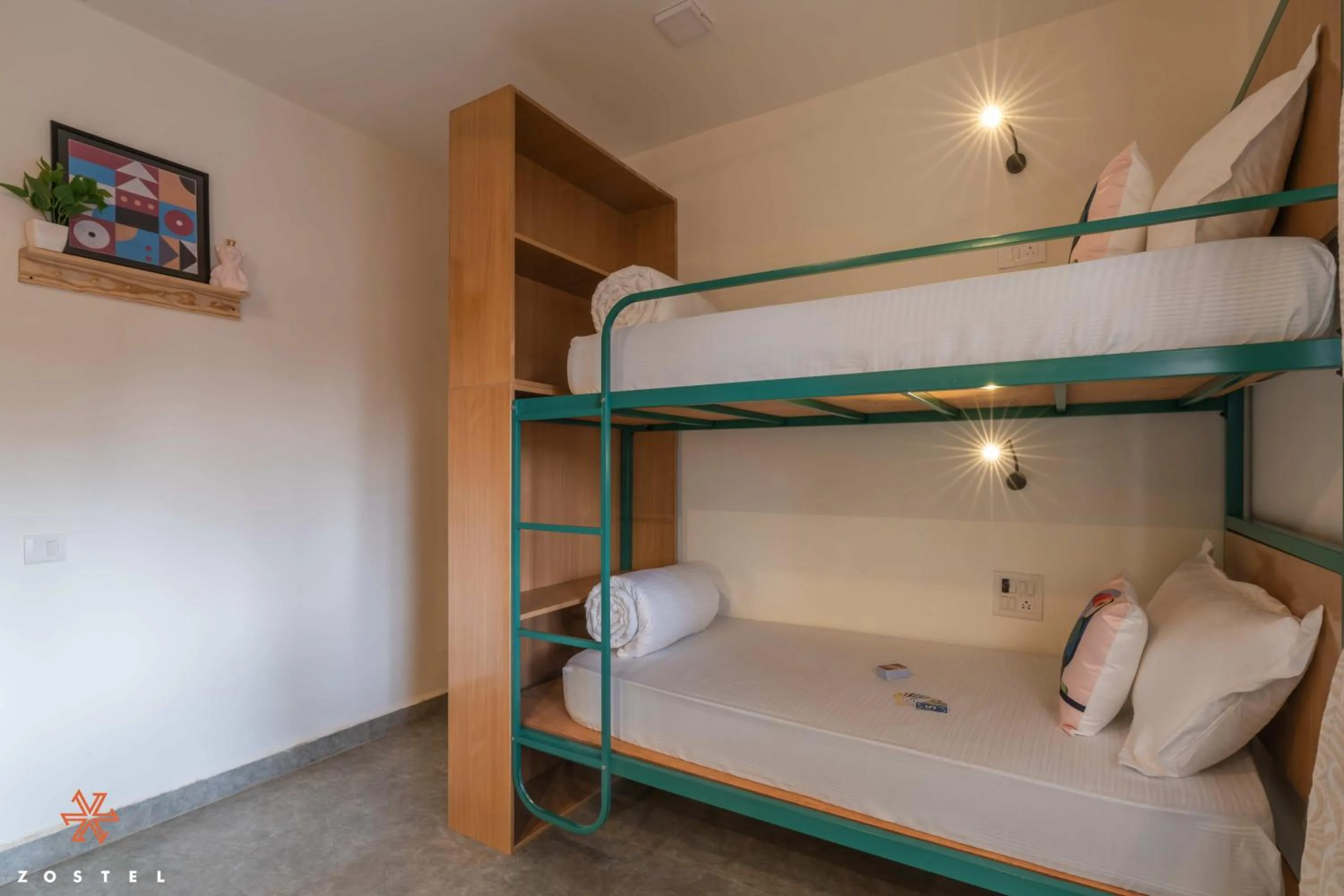 Bed in Zostel Goa, Anjuna