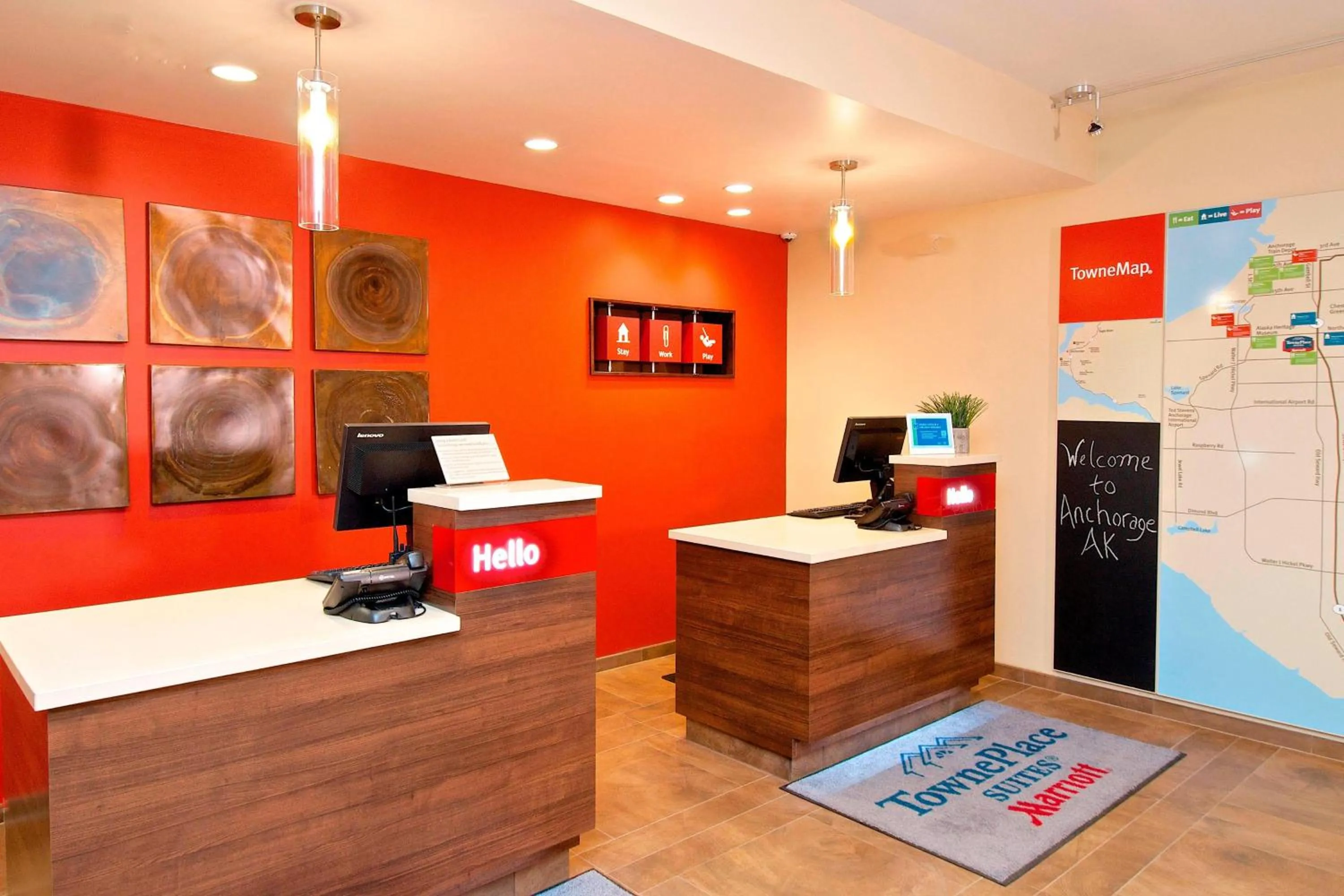 Lobby or reception in TownePlace Suites by Marriott Anchorage Midtown