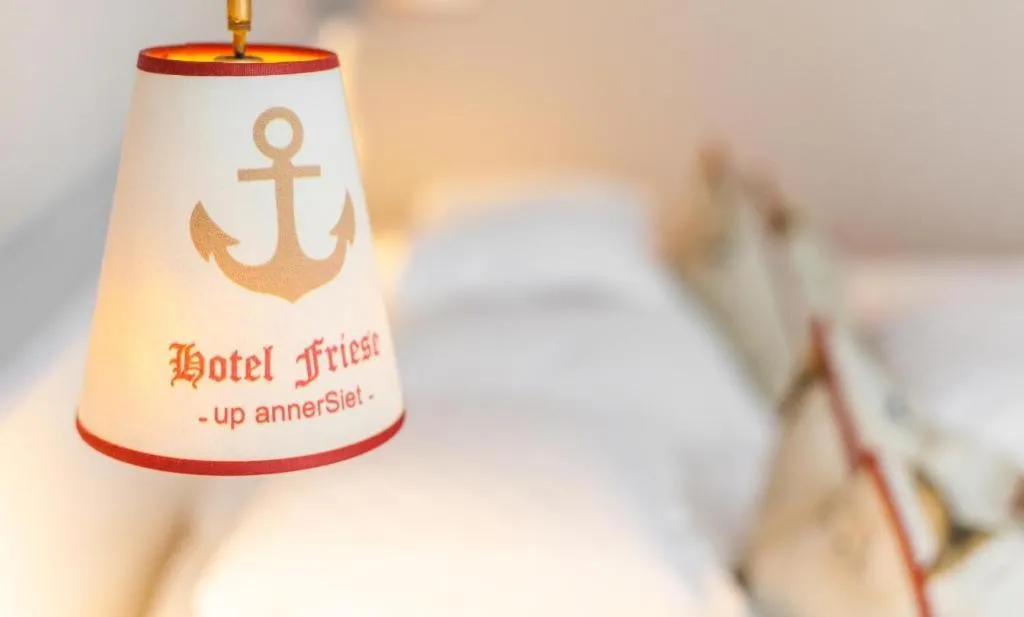 Decorative detail, Bed in Hotel Friese