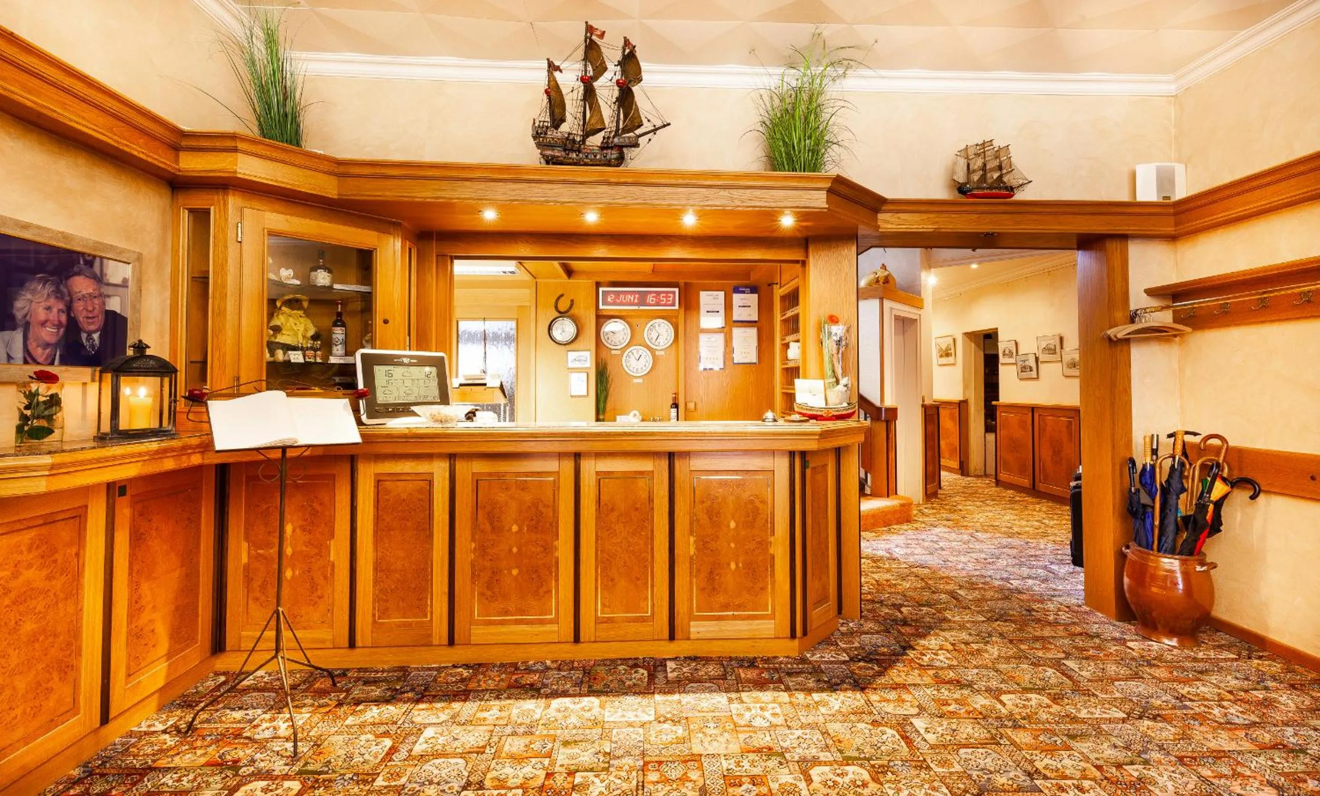 Lobby or reception in Hotel Friese