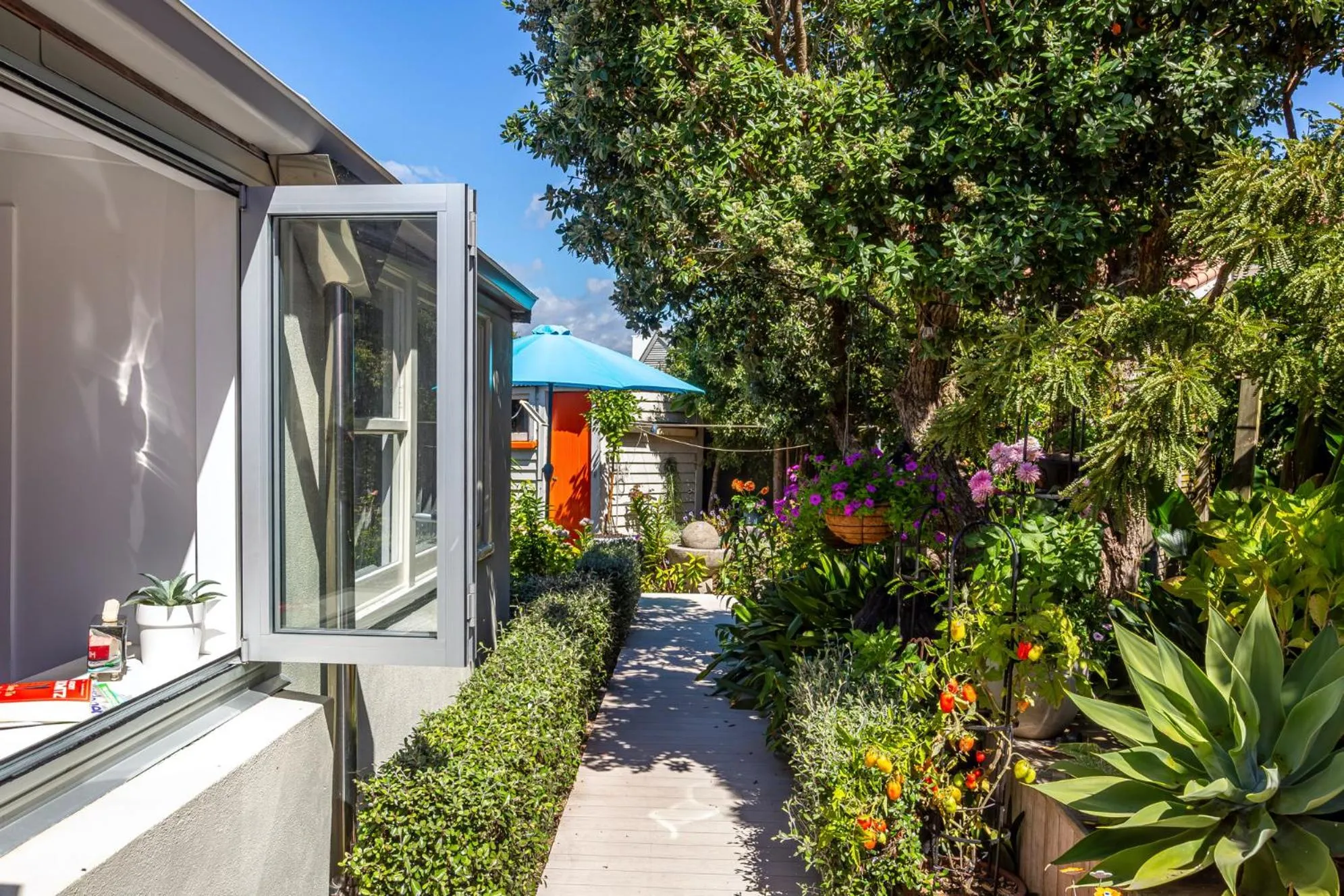 Garden in Top Floor Bed and Breakfast