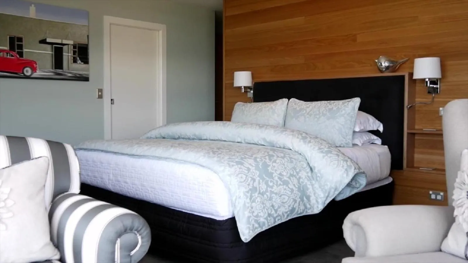 Decorative detail, Bed in Top Floor Bed and Breakfast