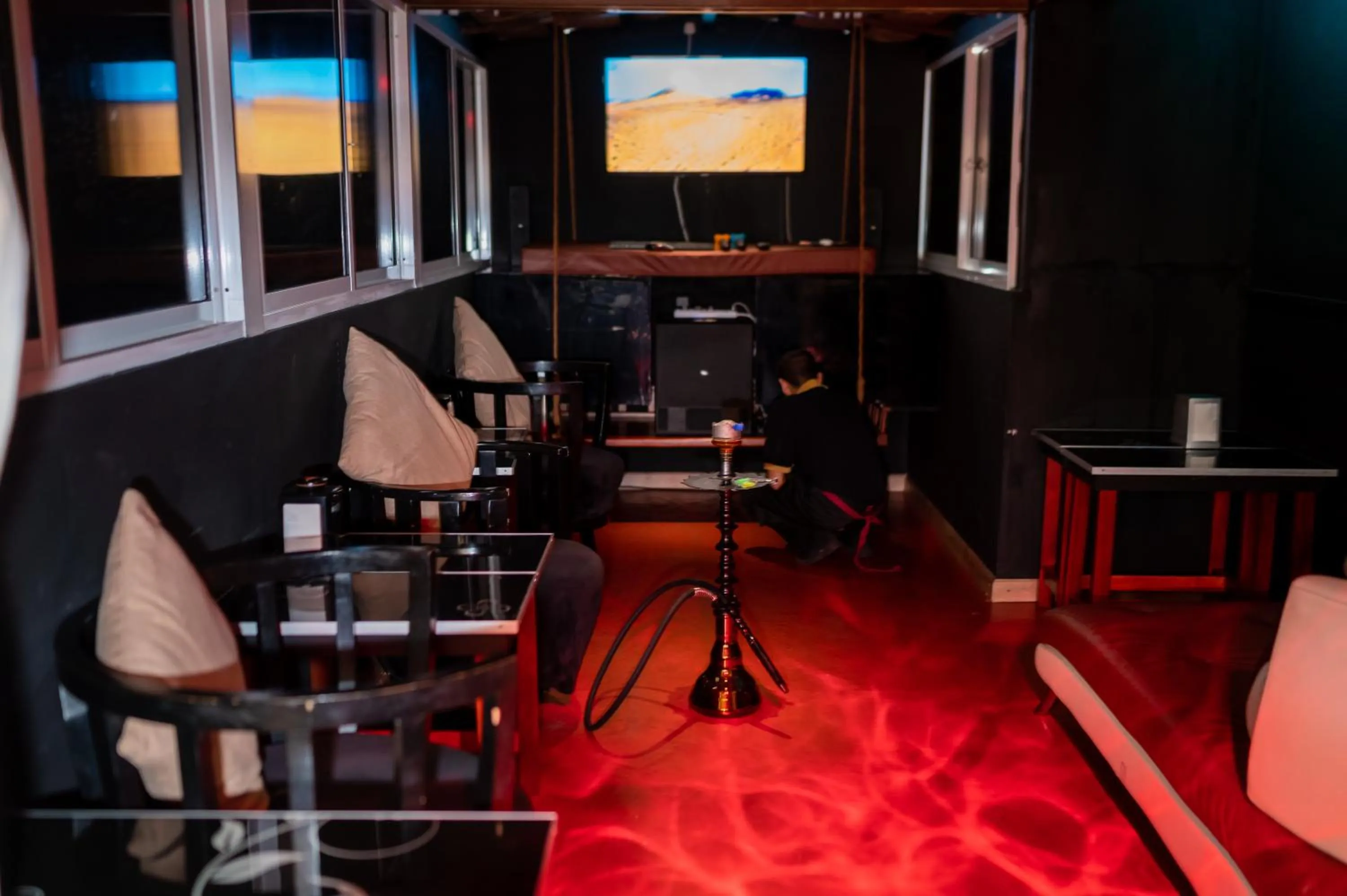 Seating area in ZAN Lodge