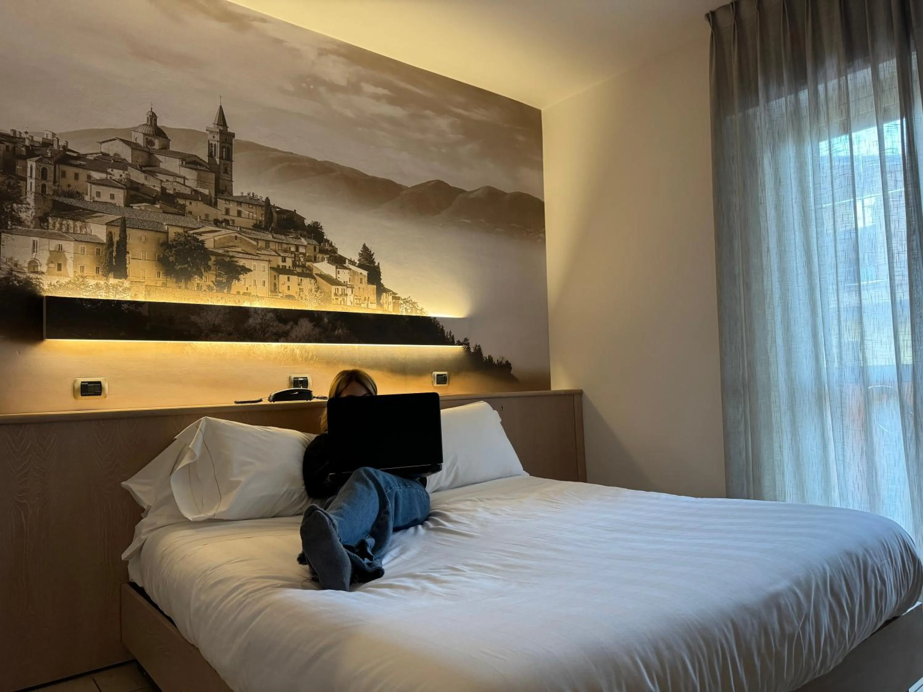 Bedroom, Bed in Hotel Cladan