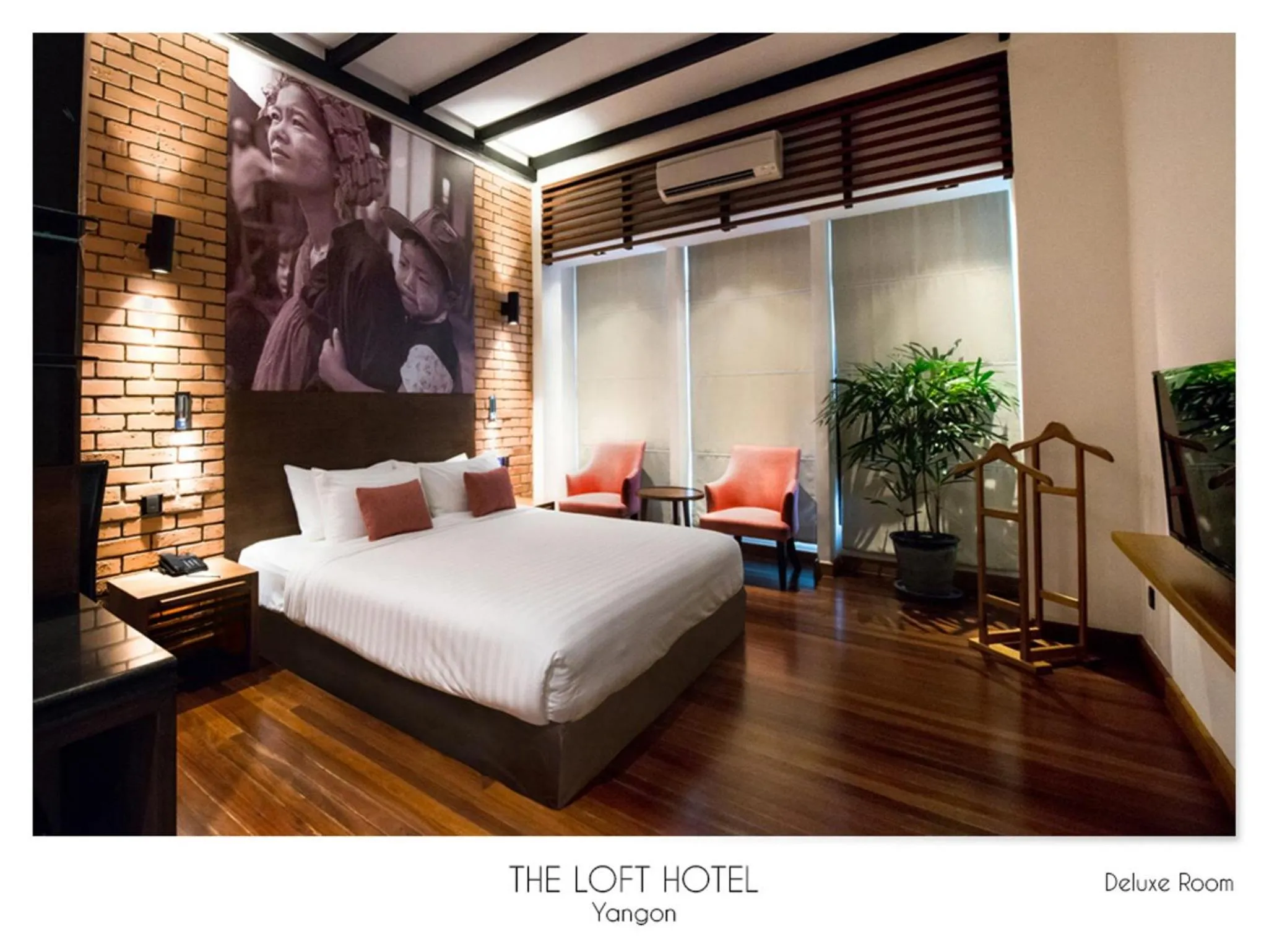Bed in The Loft Hotel Downtown Yangon