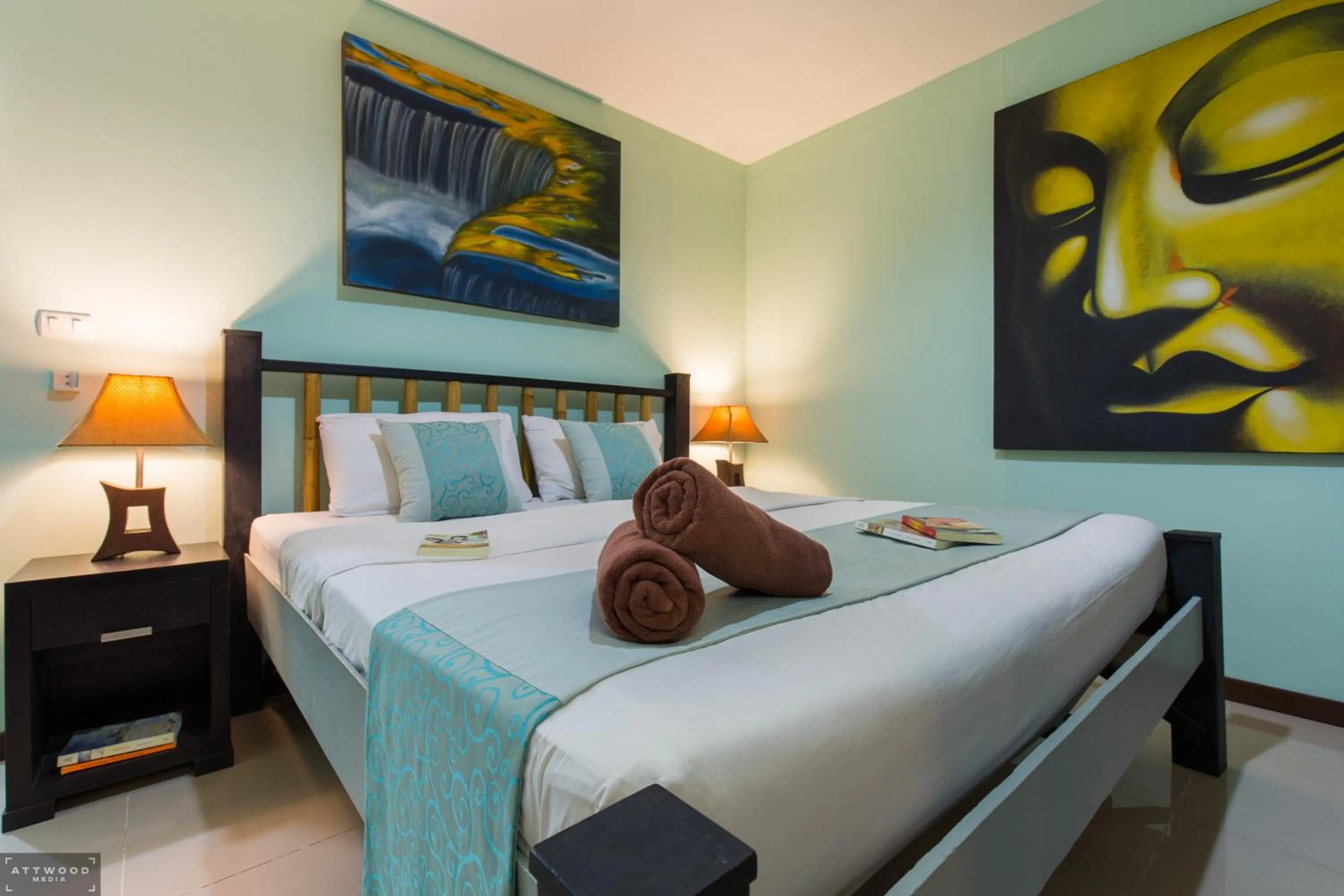 Bed in Samui Star Guesthouse