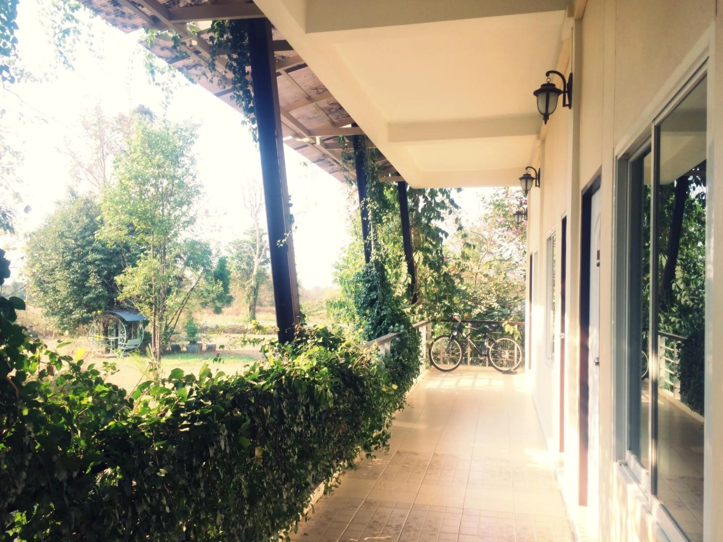 Balcony/Terrace in Thorfun Guesthouse in the Garden