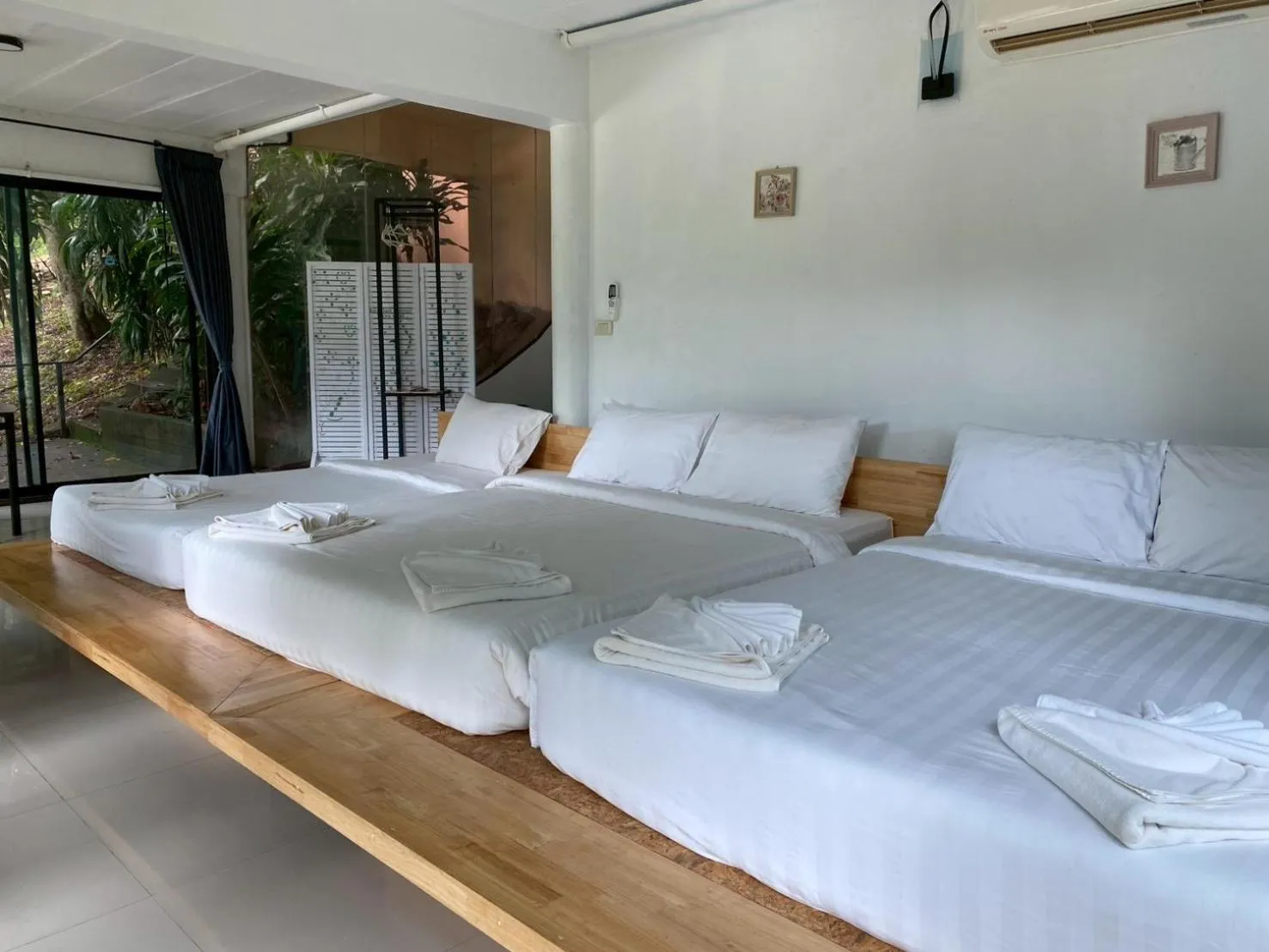 Bed in Puprai Tarnnarm Resort