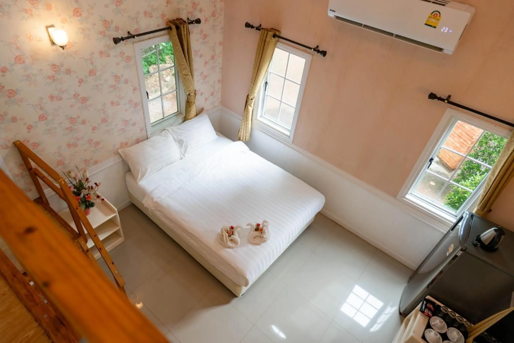 Bed in Puprai Tarnnarm Resort