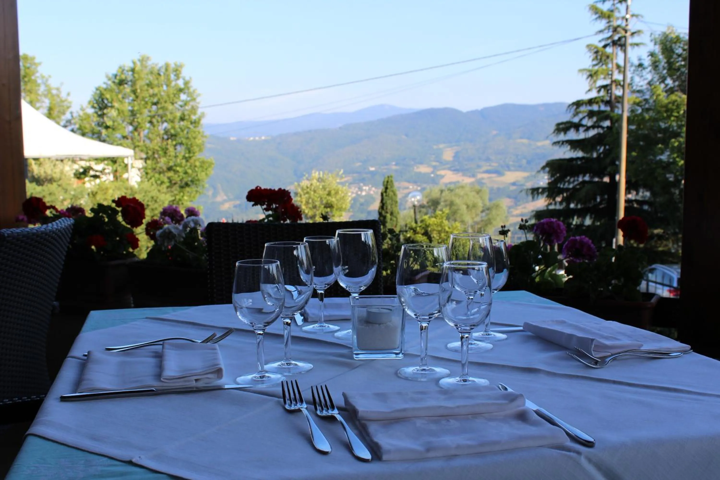 Balcony/Terrace in Albergo Ristorante Miramonti Toano