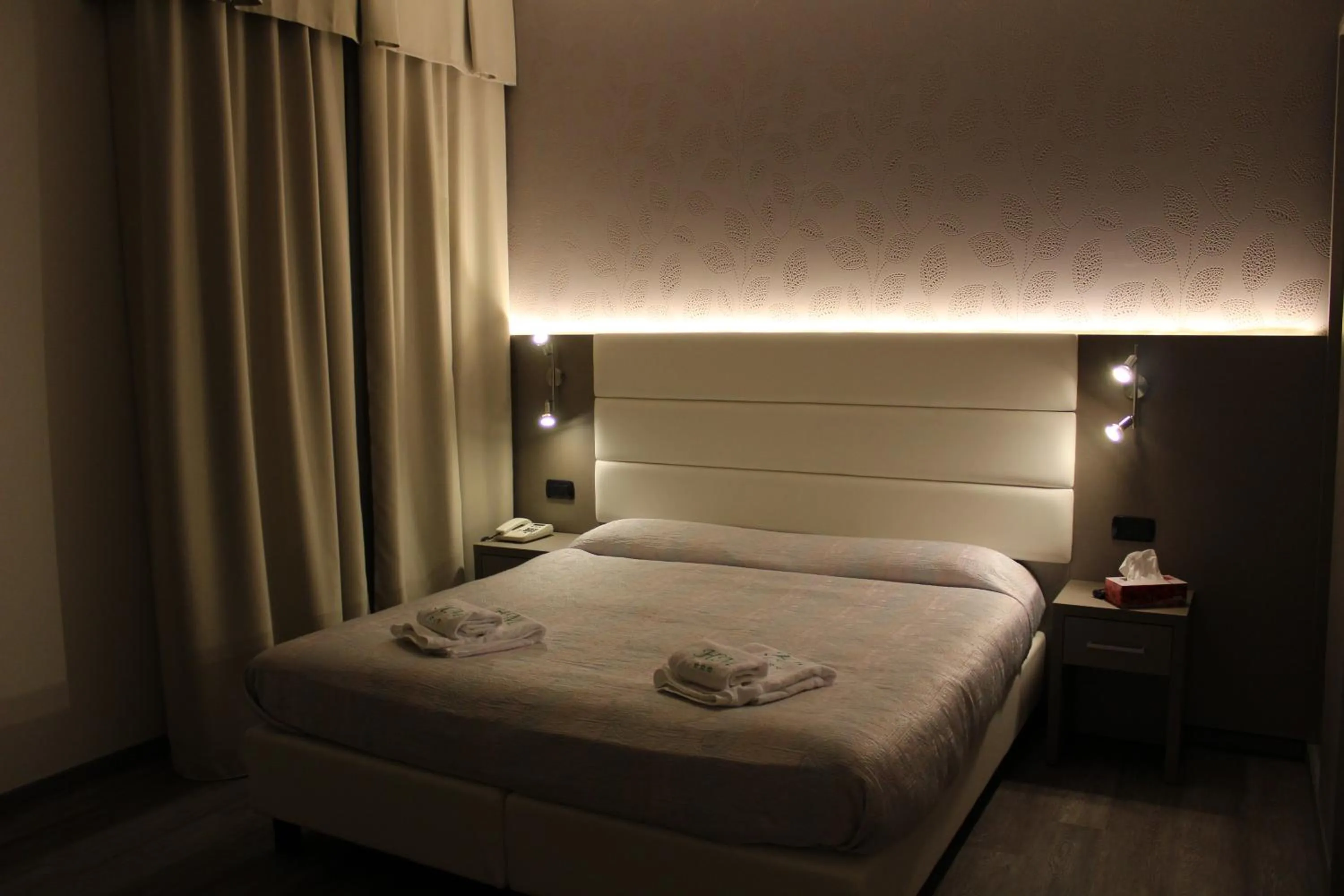 Bedroom, Bed in Albergo Ristorante Miramonti Toano