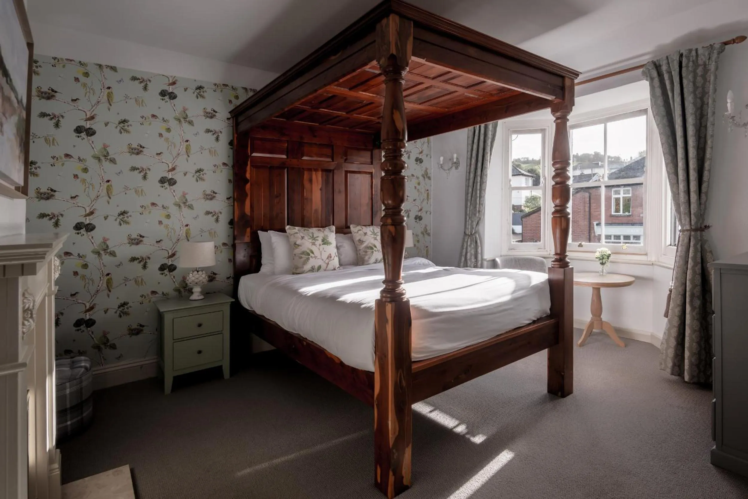 Bed in The Kings Arms Otterton