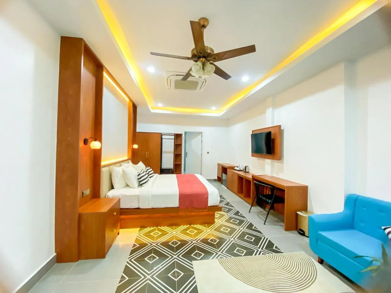 Bed in Cambana Poipet Hotel