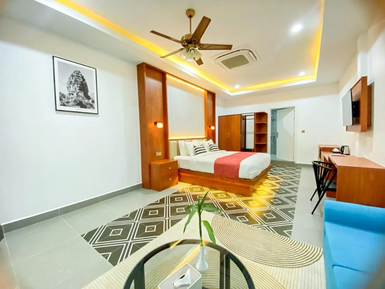 Bedroom, Bed in Cambana Poipet Hotel