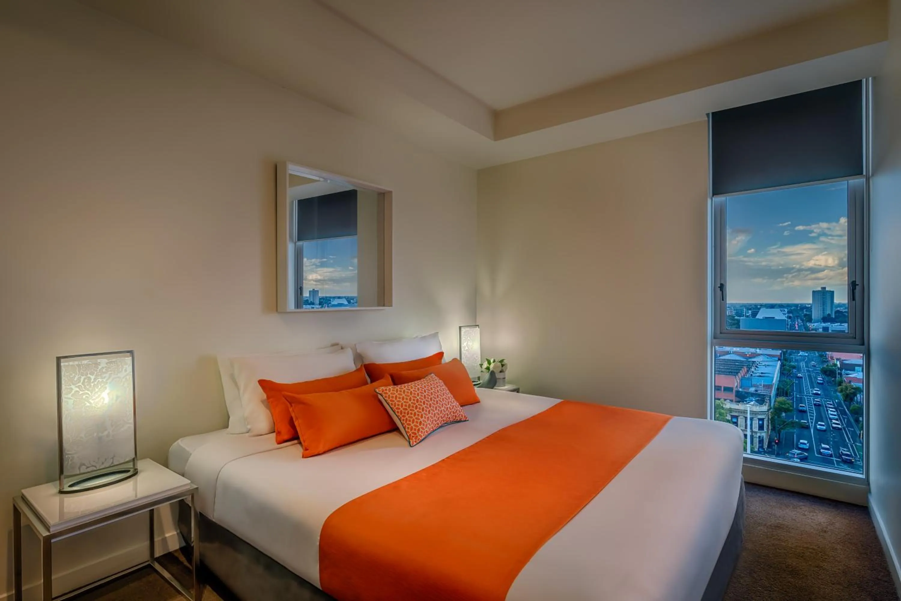 Bedroom, Bed in Adele Apartment Hotel East Melbourne