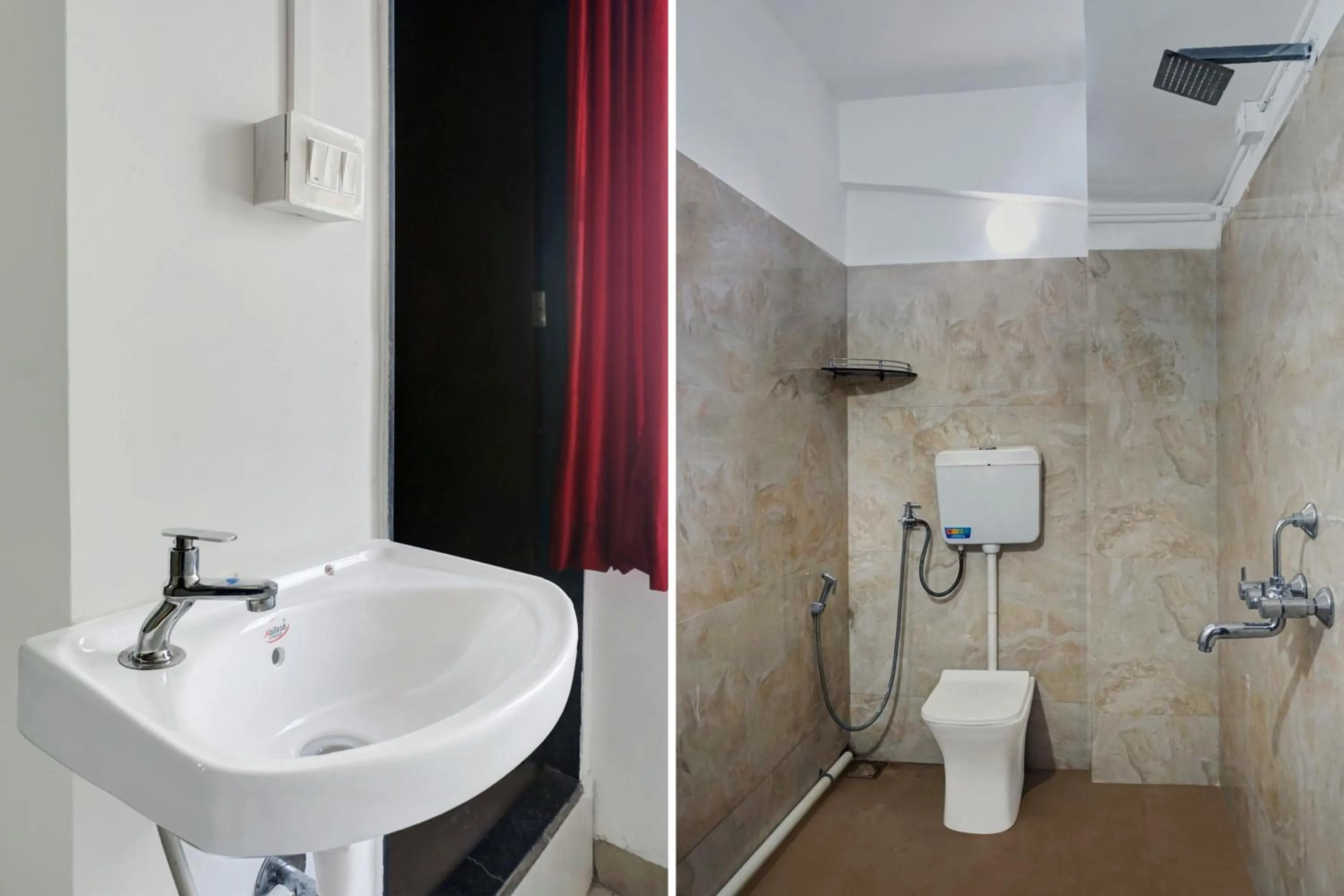 Bathroom in Hotel O Sai Inn Lodging