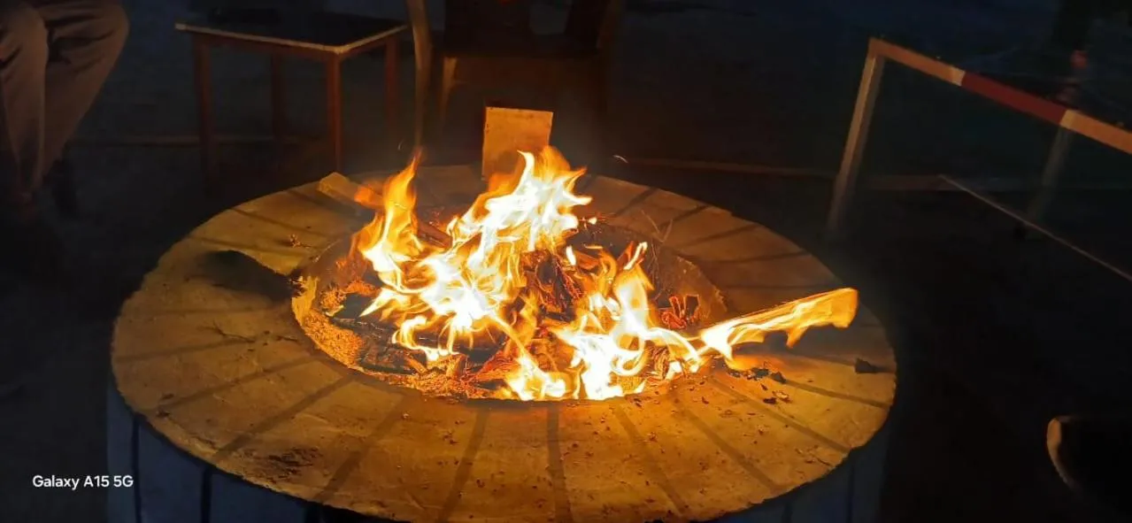 fireplace in Paatli Fort Estate Resort