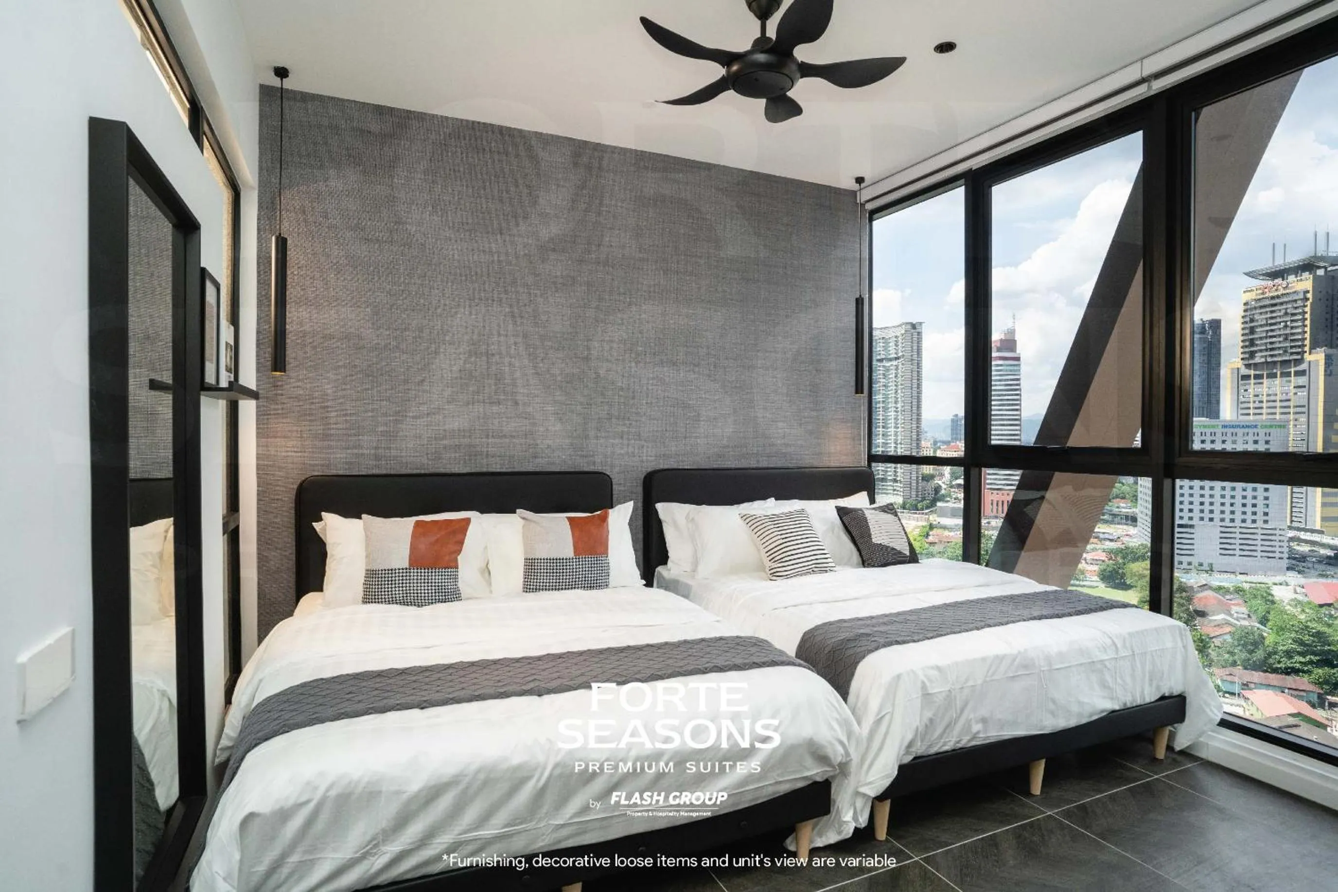 Bed in Forte Seasons Scarletz Premium Suites @ KLCC