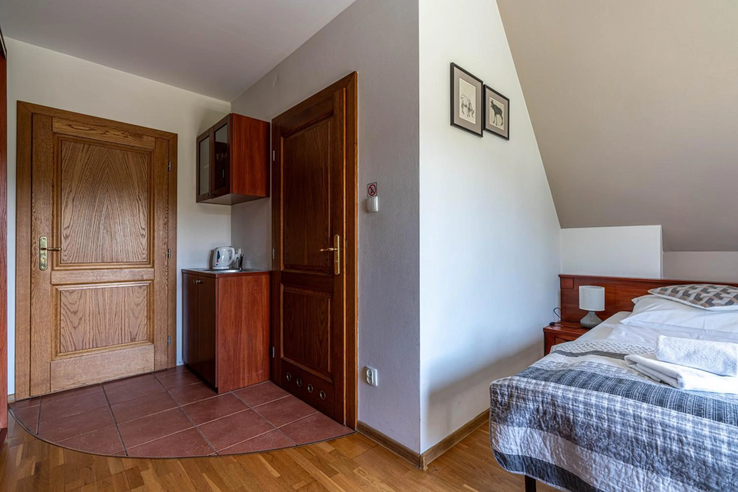 Bed in Willa Serafin-basen, sauny i jacuzzi w Willa Baciarka dodatkowo płatne