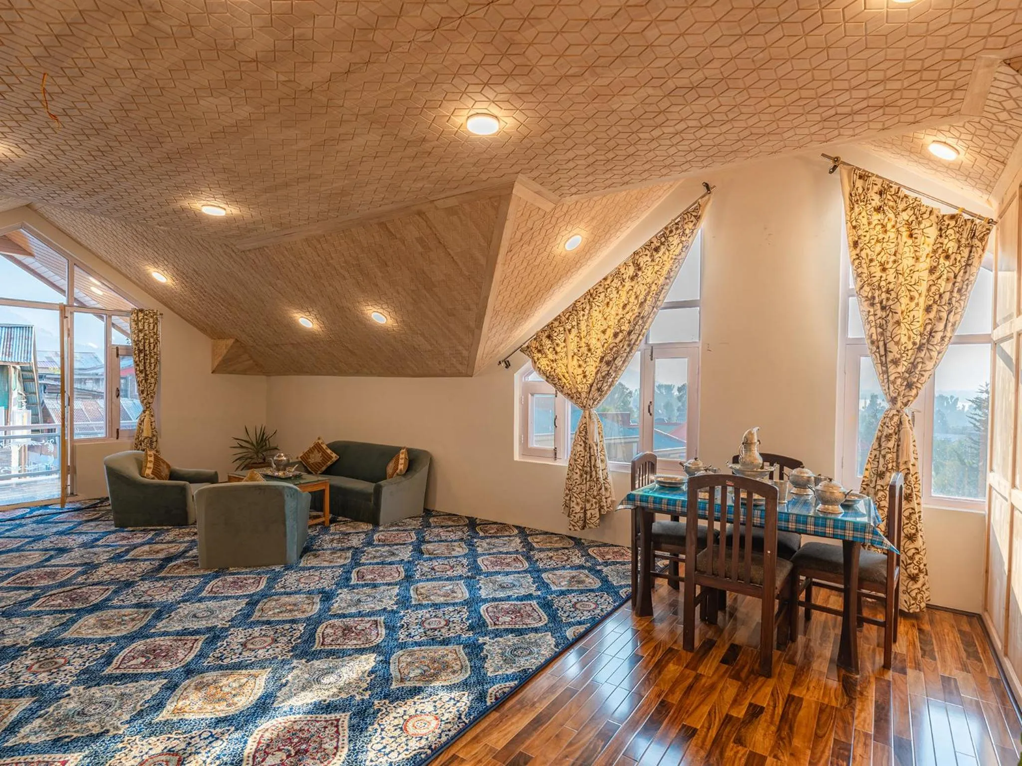 Living room in Moustache Srinagar