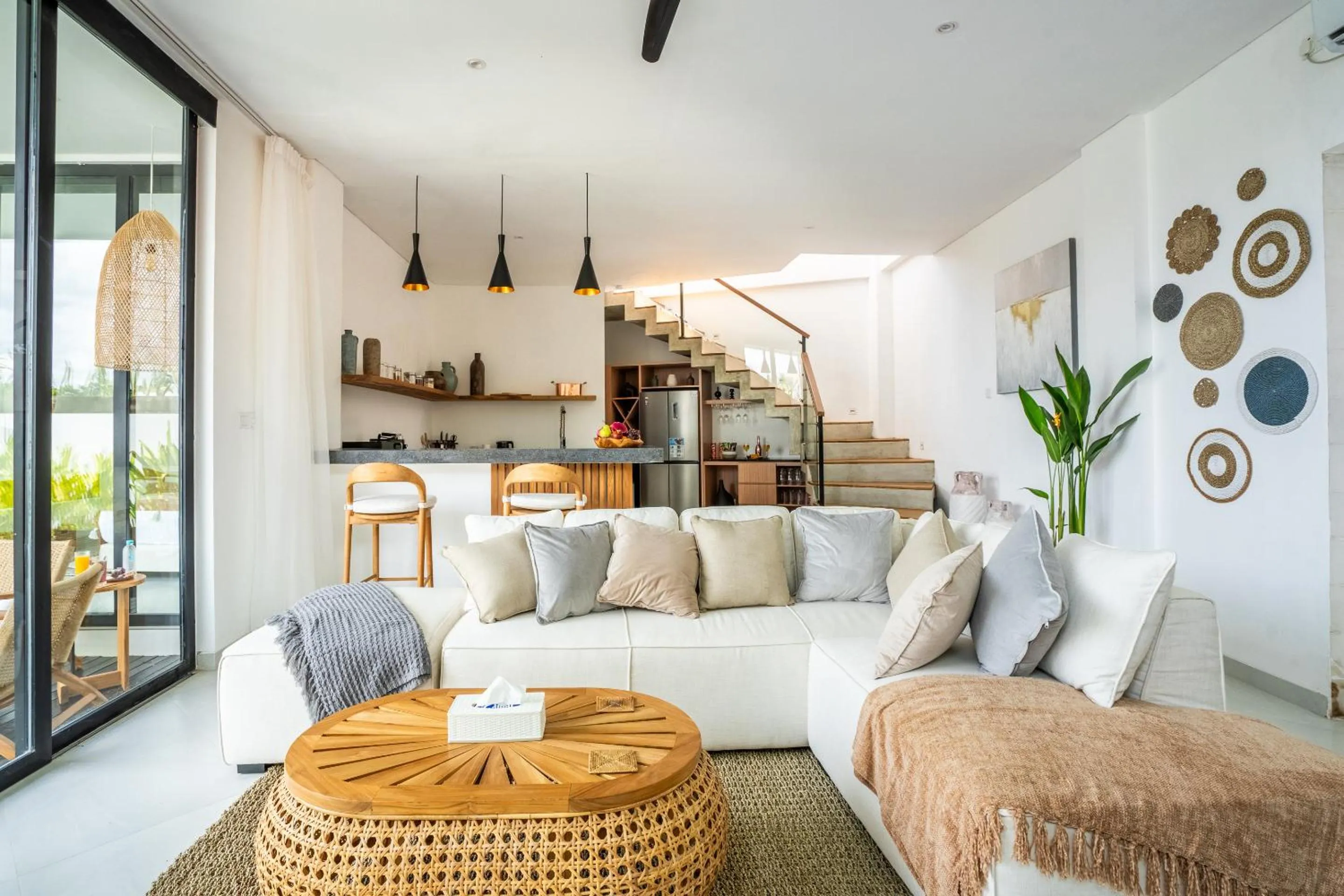 Living room in Villa Ozkar - Elegant 3-Bedroom Villa with Pool & Sunset Terrace