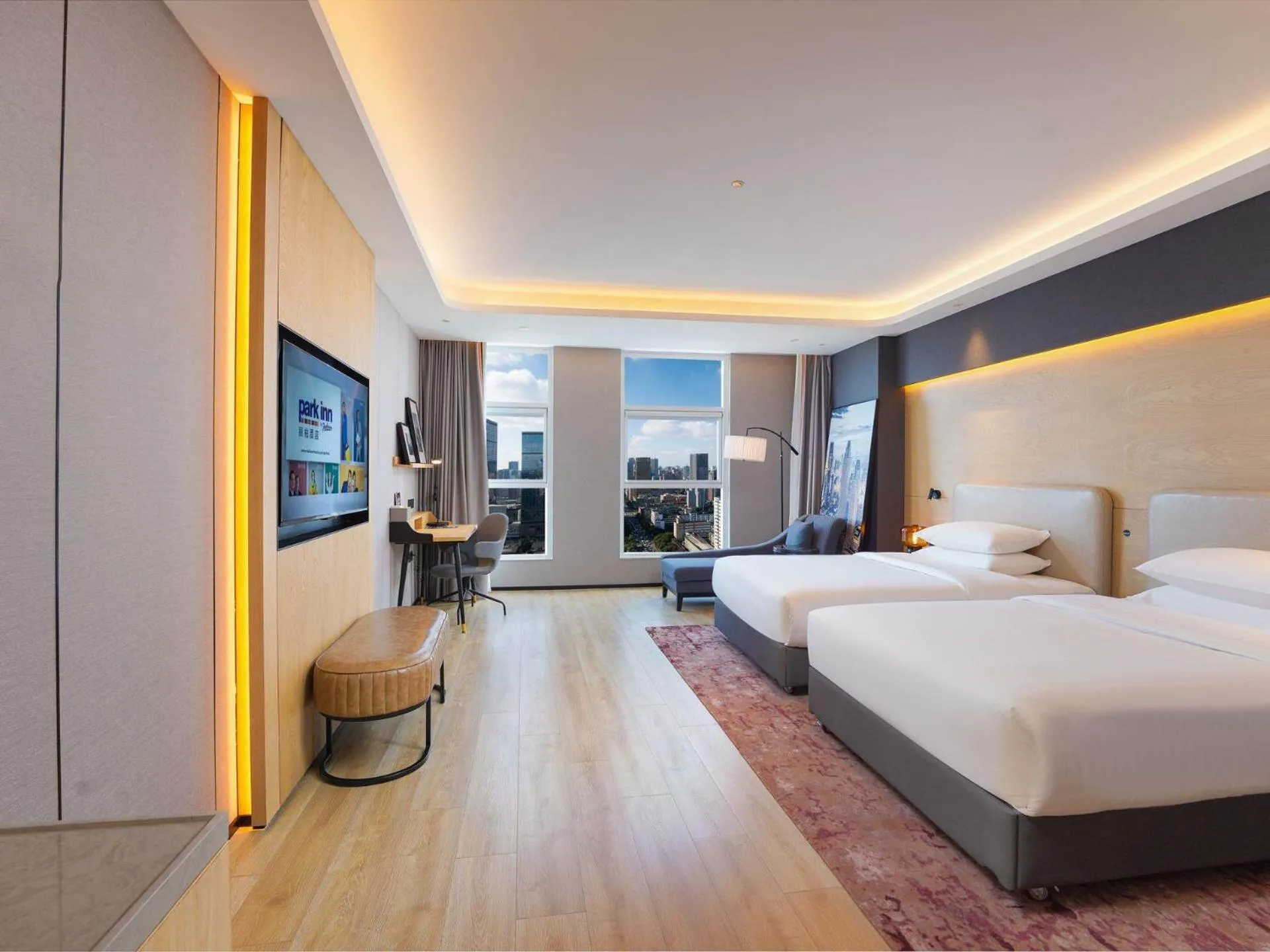 Photo of the whole room, Bed in Park Inn by Radission Tianjin Binhai International Airport