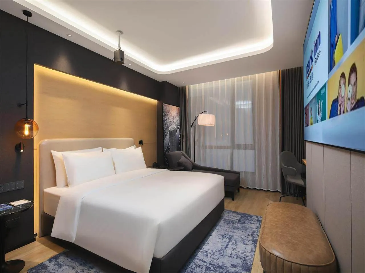 Bed in Park Inn by Radission Tianjin Binhai International Airport