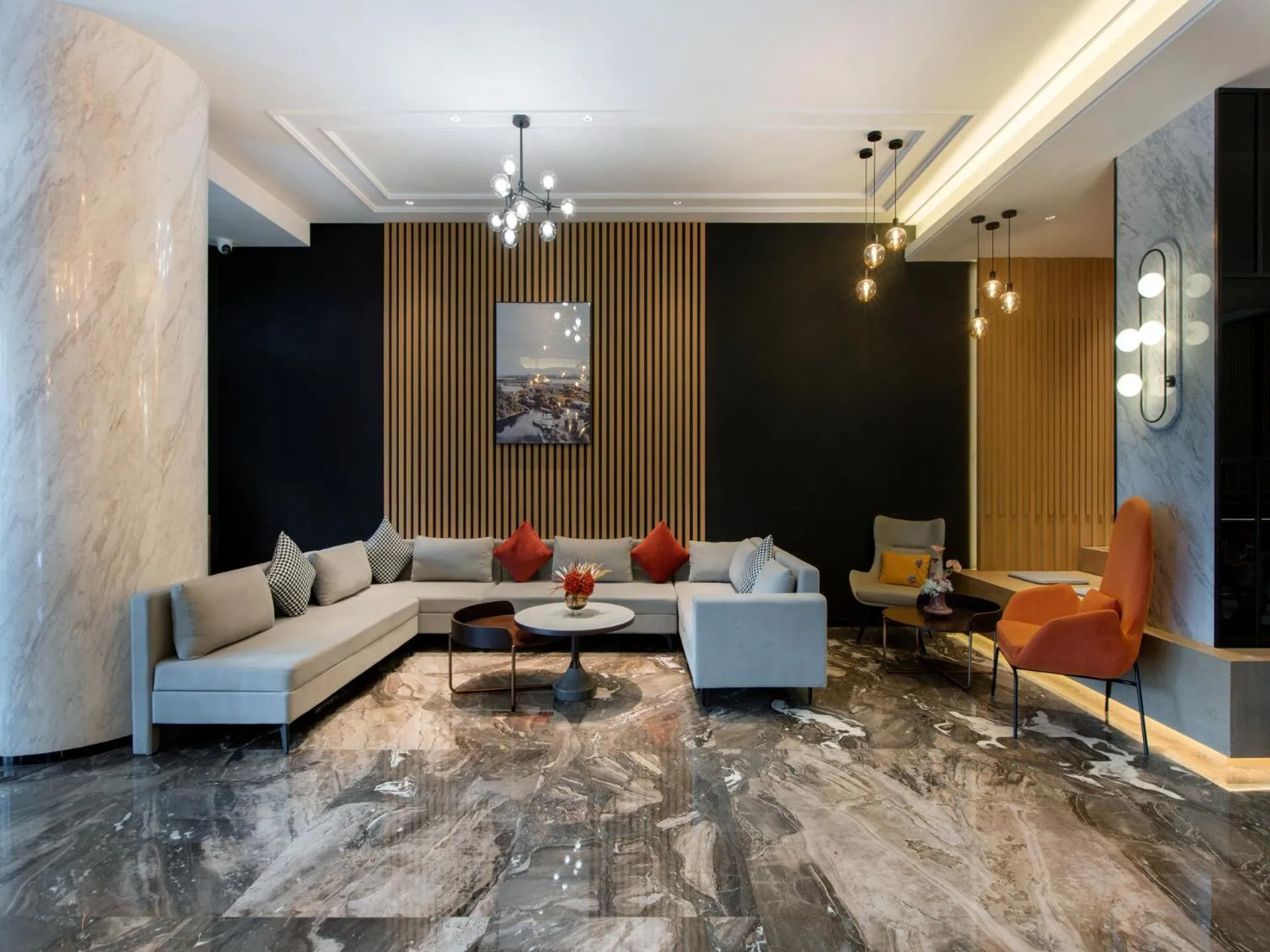 Seating area in Park Inn by Radisson Zhuhai Gaolan Port