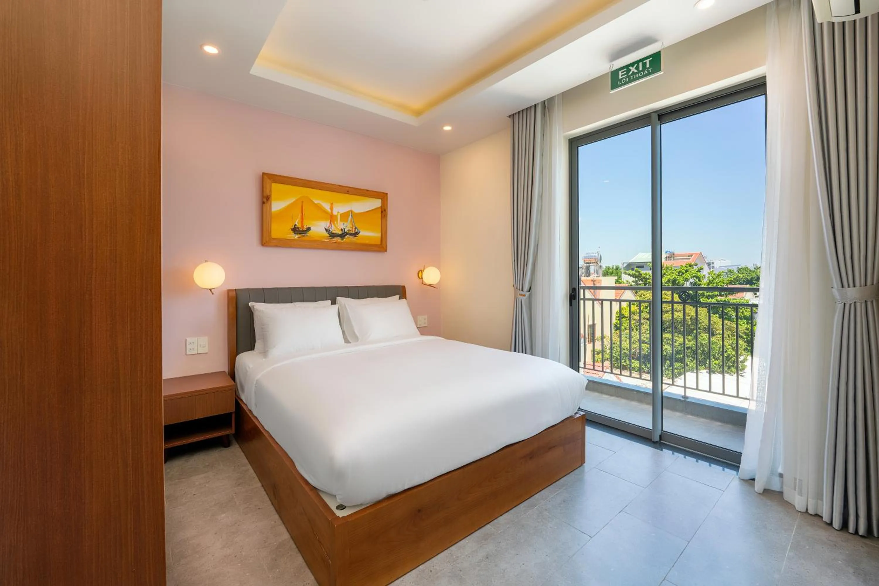 Bed in Full Moon Apartments & Villa - Hoi An