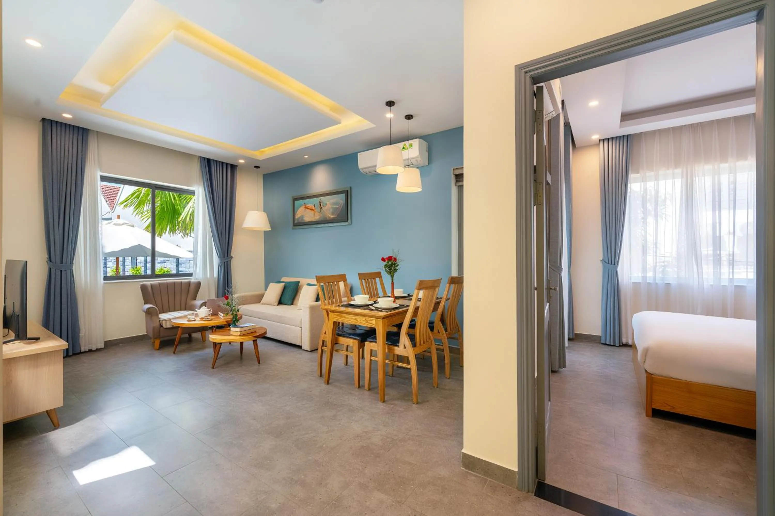 TV and multimedia, Bed in Full Moon Apartments & Villa - Hoi An