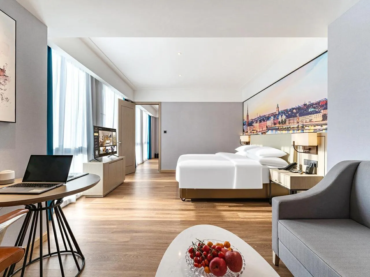 Bed in Vienna International Hotel Chongqing Jiangbeizui Financial Center