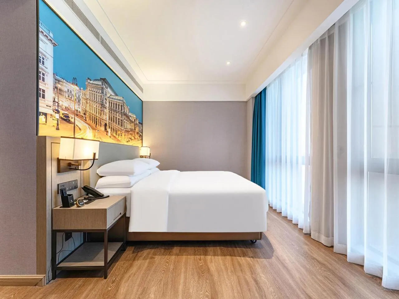 Bed in Vienna International Hotel Chongqing Jiangbeizui Financial Center