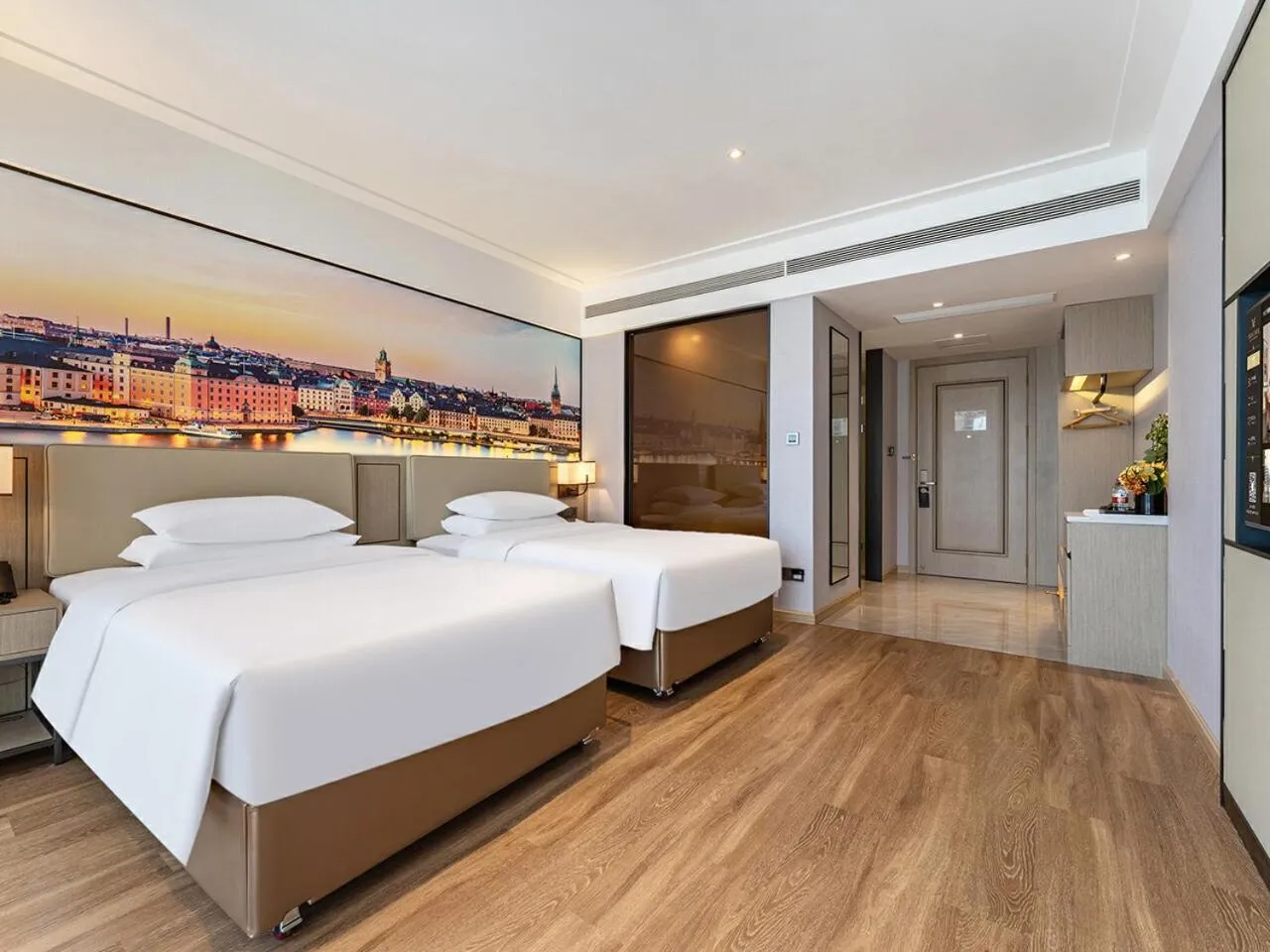 Bed in Vienna International Hotel Chongqing Jiangbeizui Financial Center