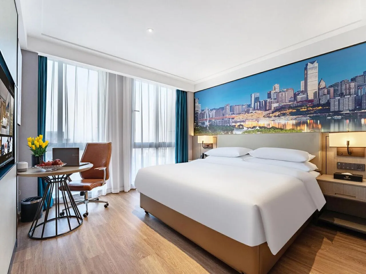 Bed in Vienna International Hotel Chongqing Jiangbeizui Financial Center