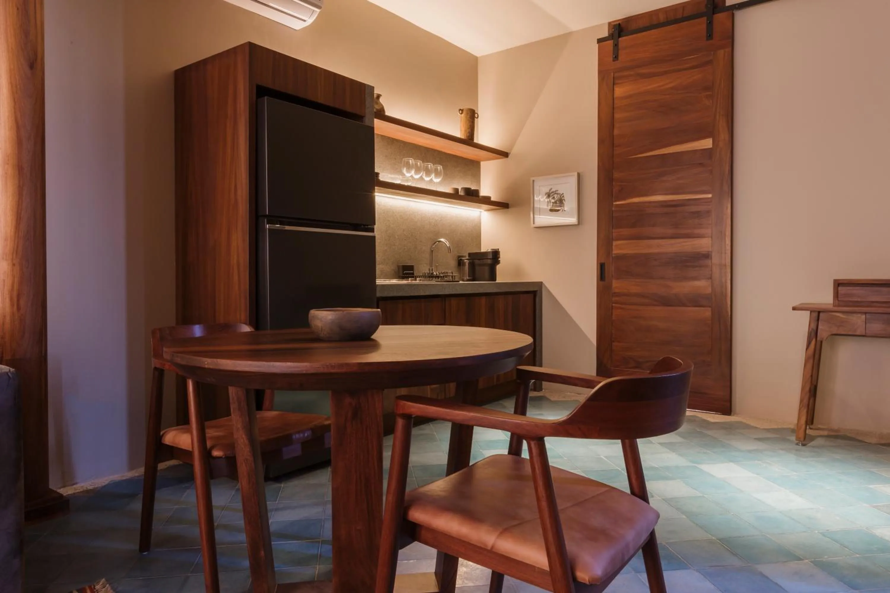 Dining area in Macondo Arte Oaxaca