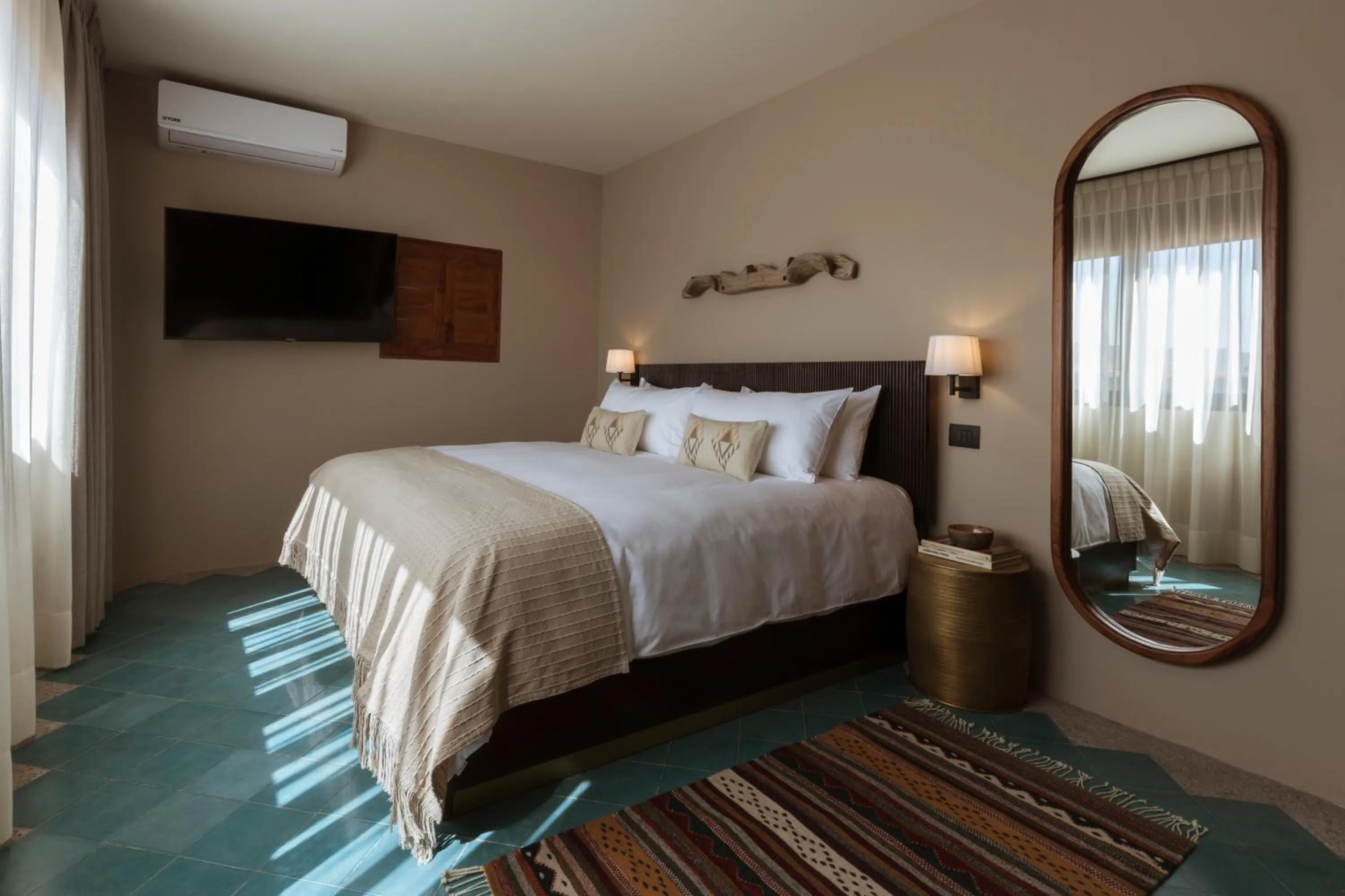 Photo of the whole room, Bed in Macondo Arte Oaxaca