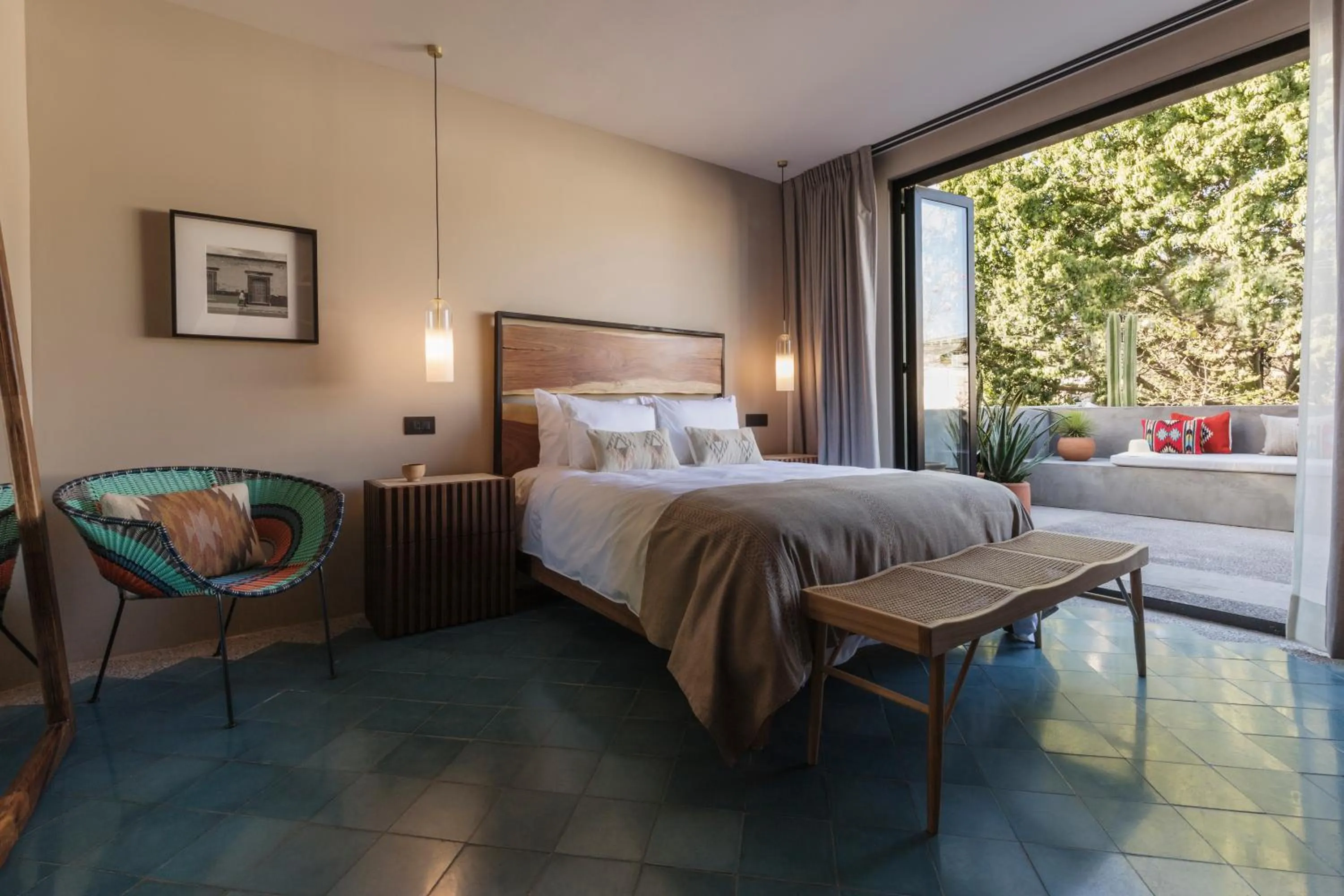 Bed in Macondo Arte Oaxaca