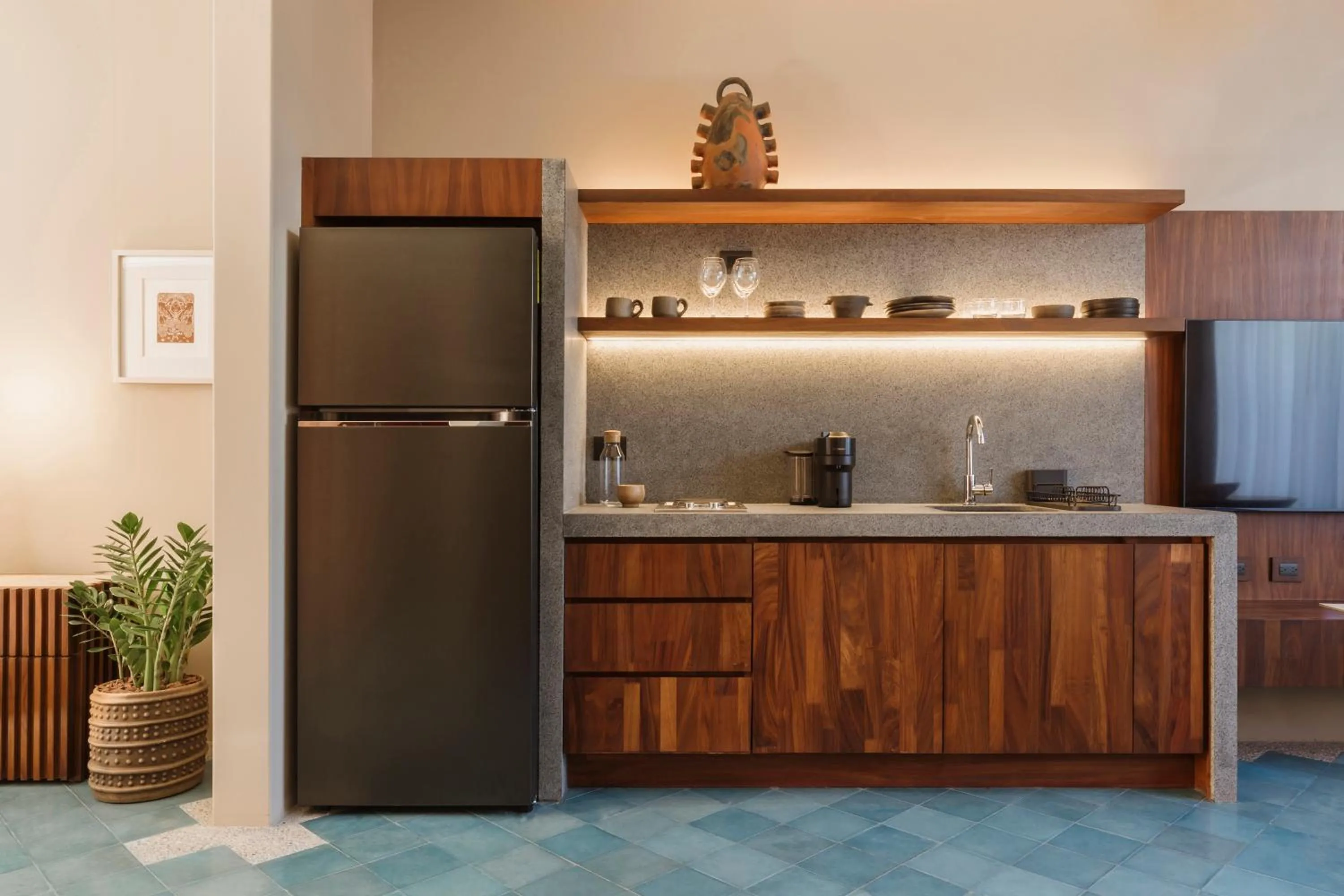 kitchen in Macondo Arte Oaxaca