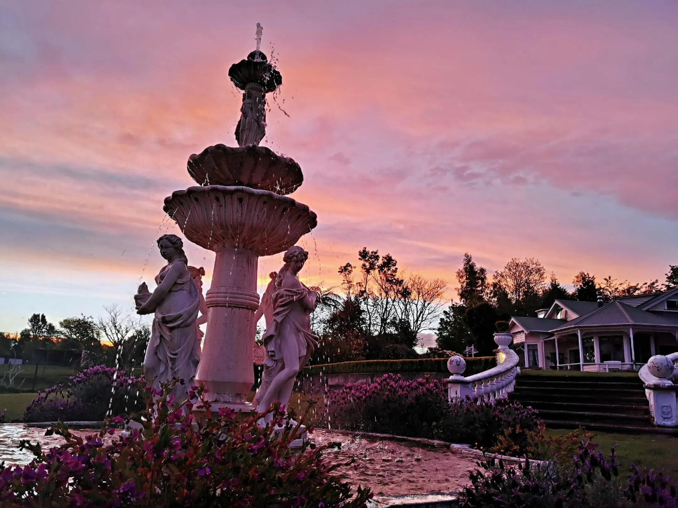 Sunset in Country Villa Estate