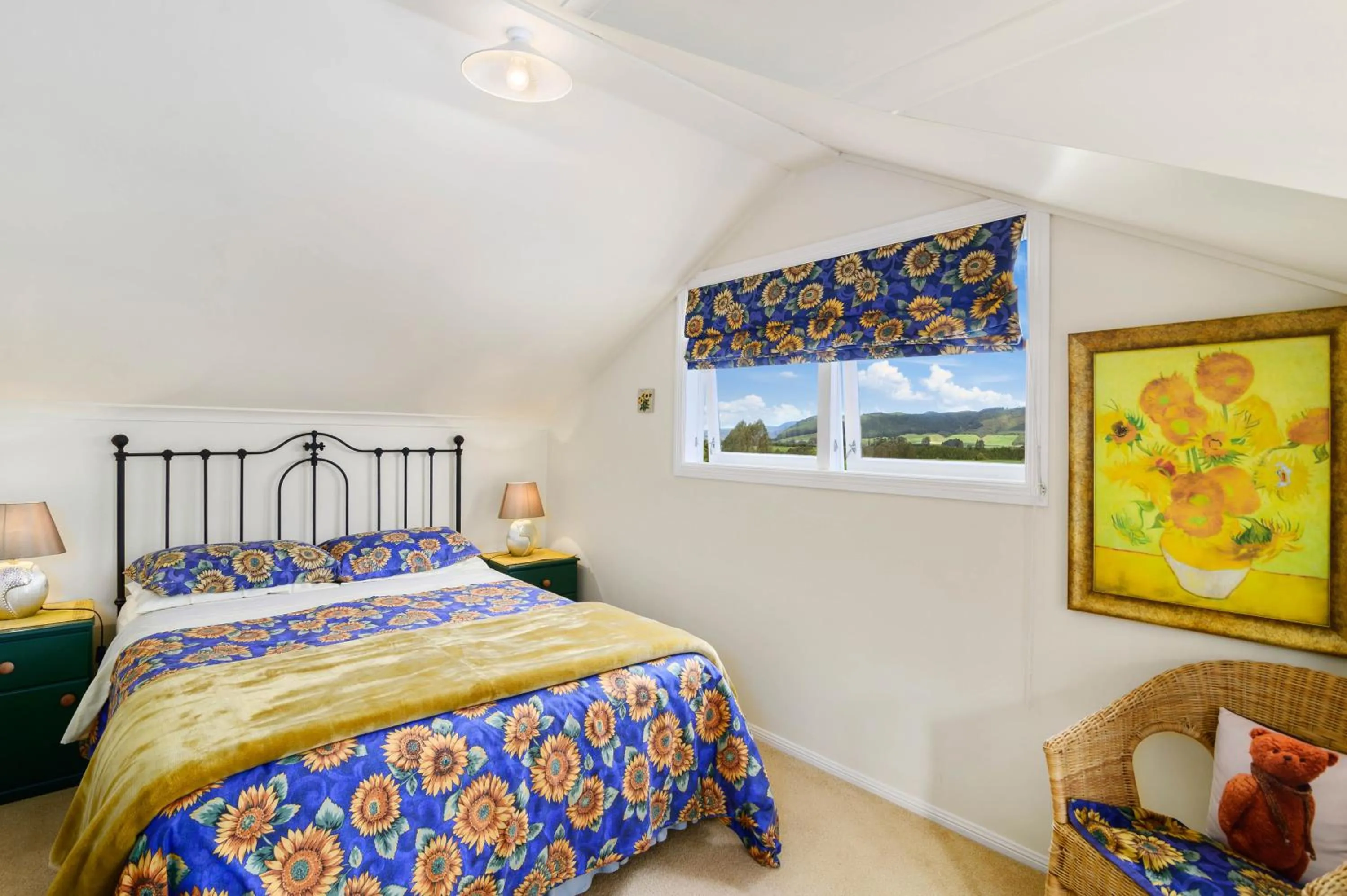 Bedroom, Bed in Country Villa Estate