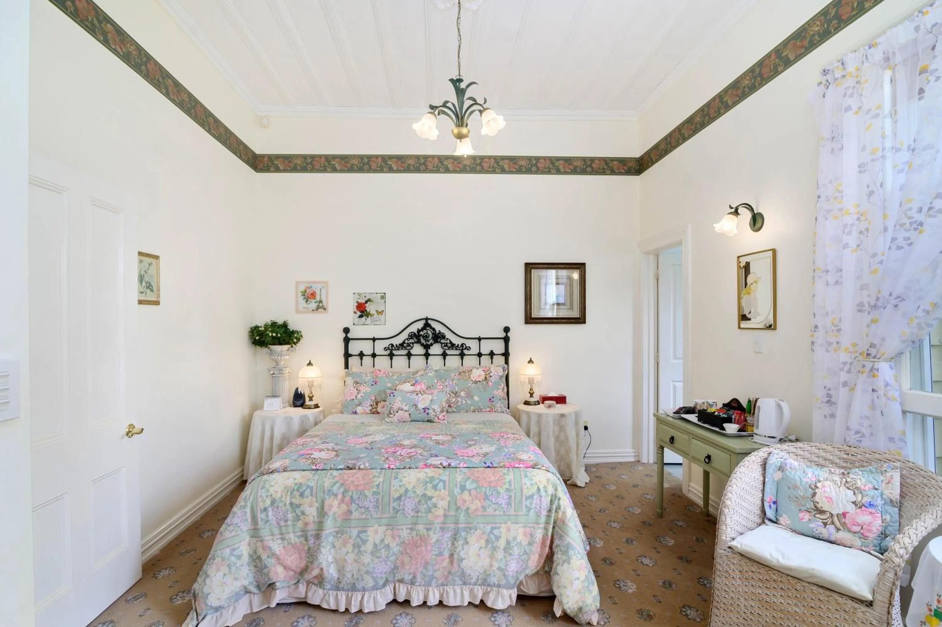 Bedroom, Bed in Country Villa Estate