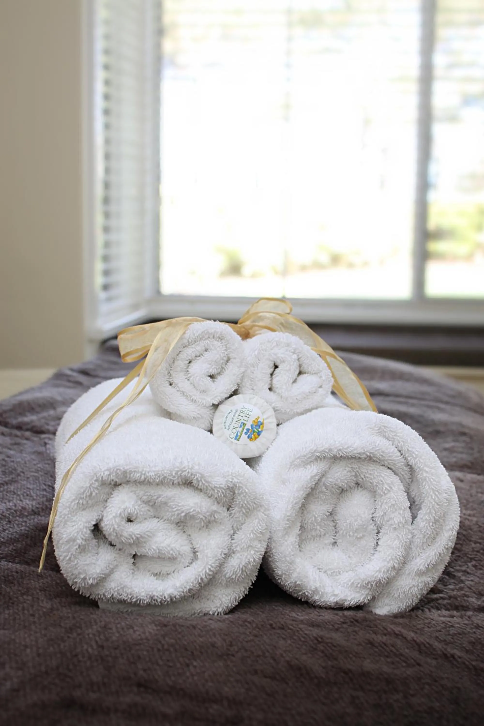 Decorative detail, Bed in Waverley House Cottages